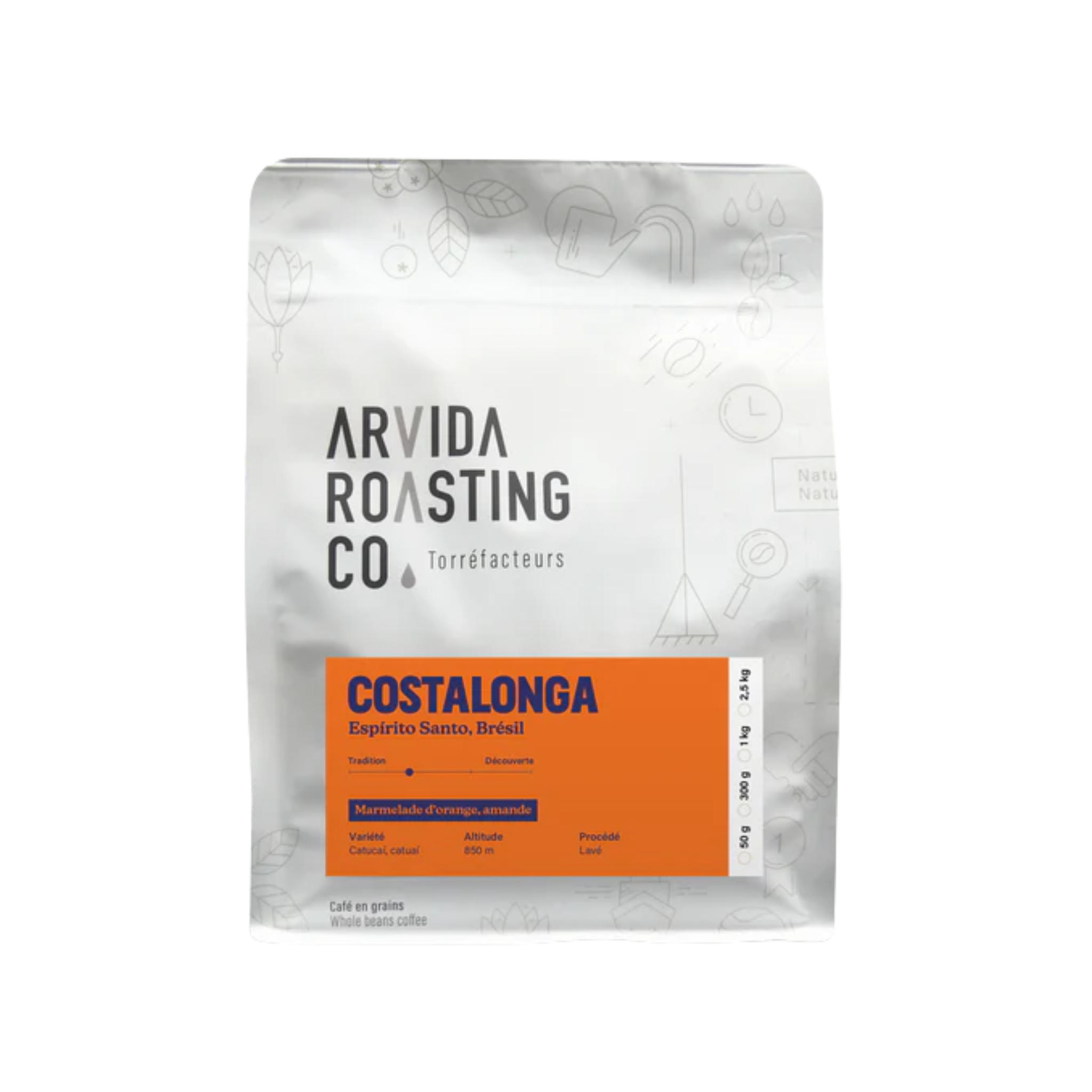Café en grains Costalonga 300 g - Arvida Roasting Co