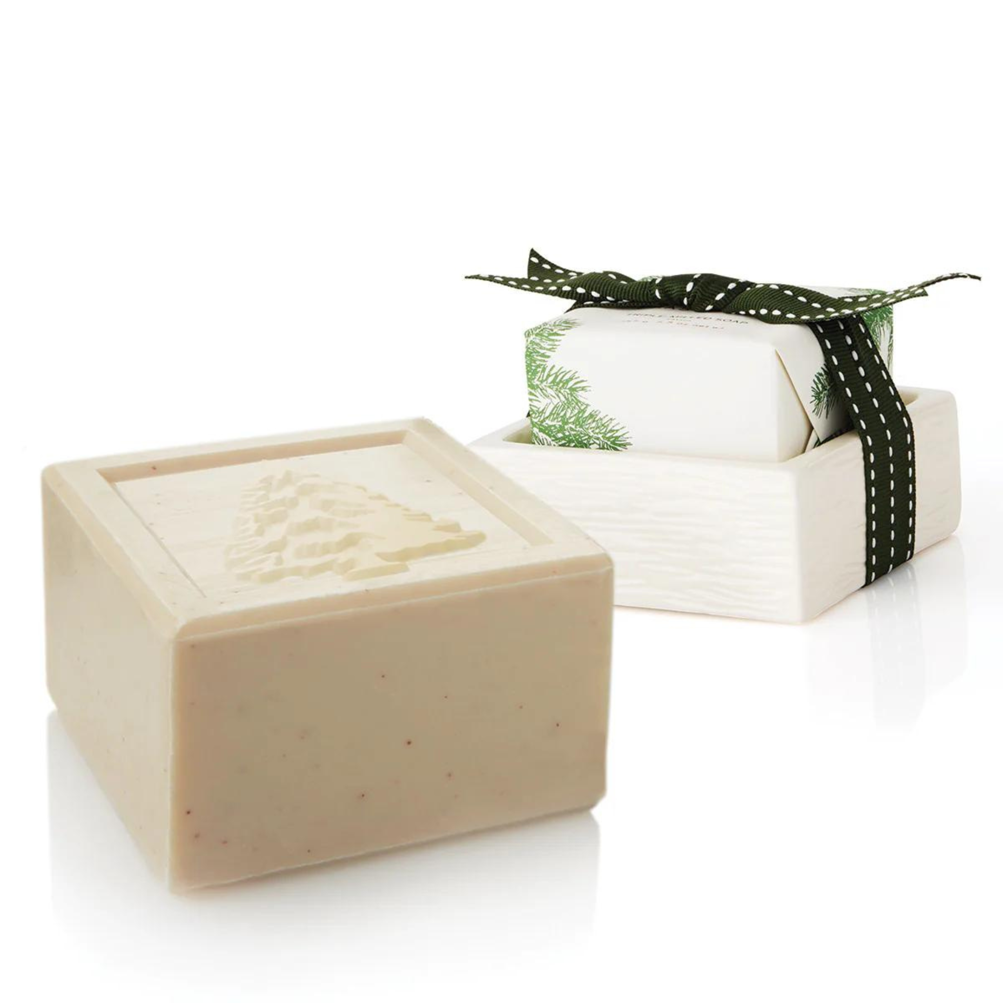 Ensemble de savon en barre Frasier Fir 150g et porte-savon - Thymes