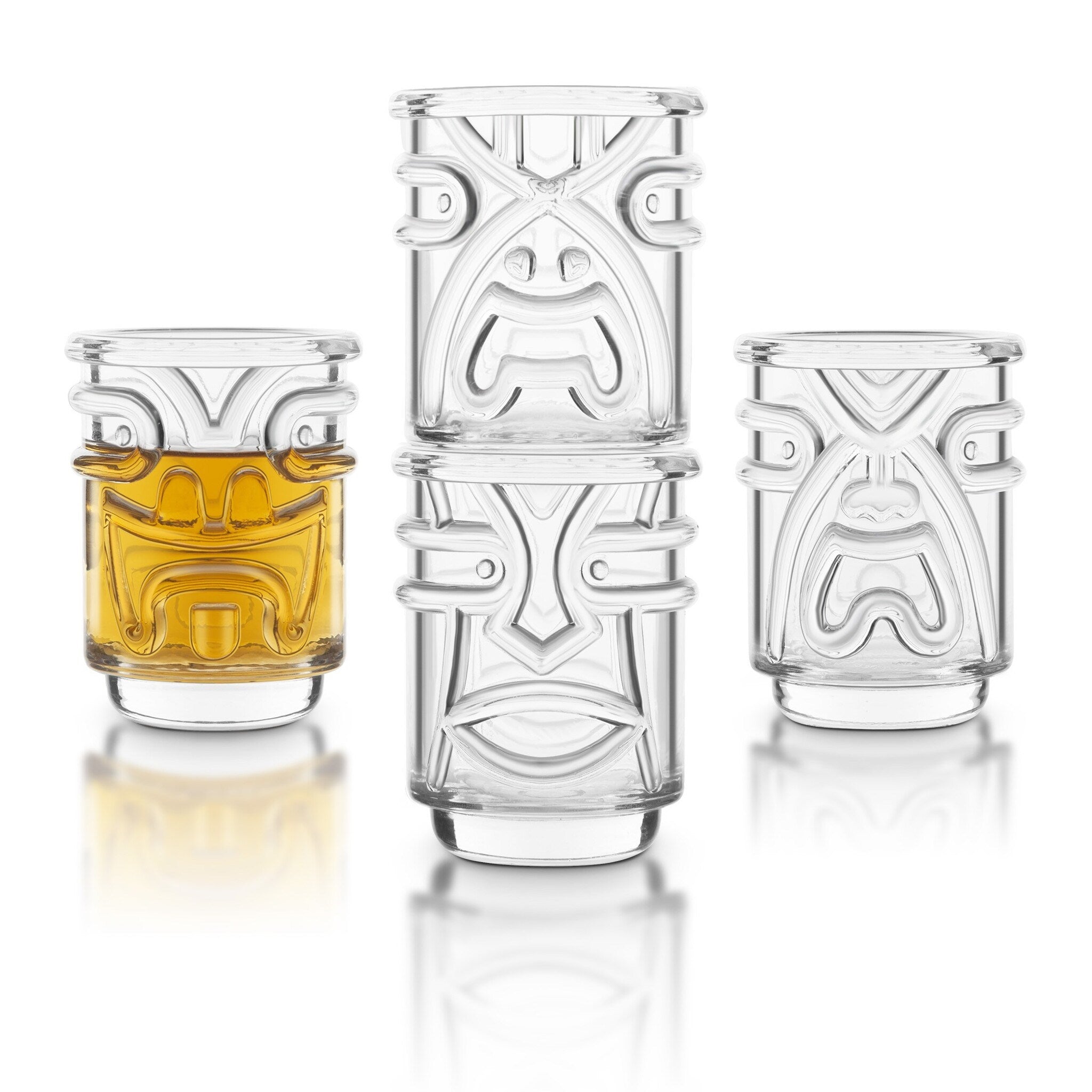 Ensemble de 4 verres à shooter Tiki