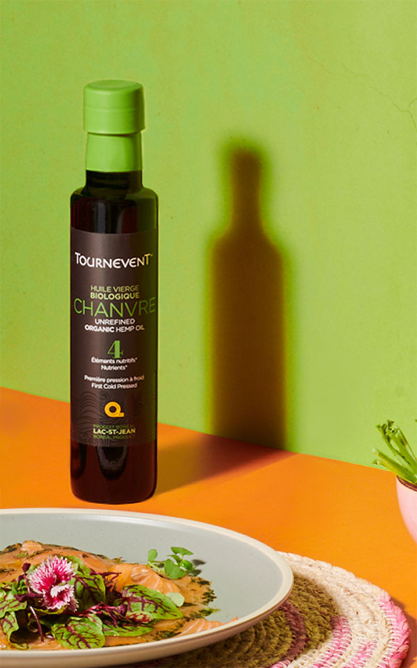 Organic Virgin Hemp Oil 250 ml - Ferme Tournevent