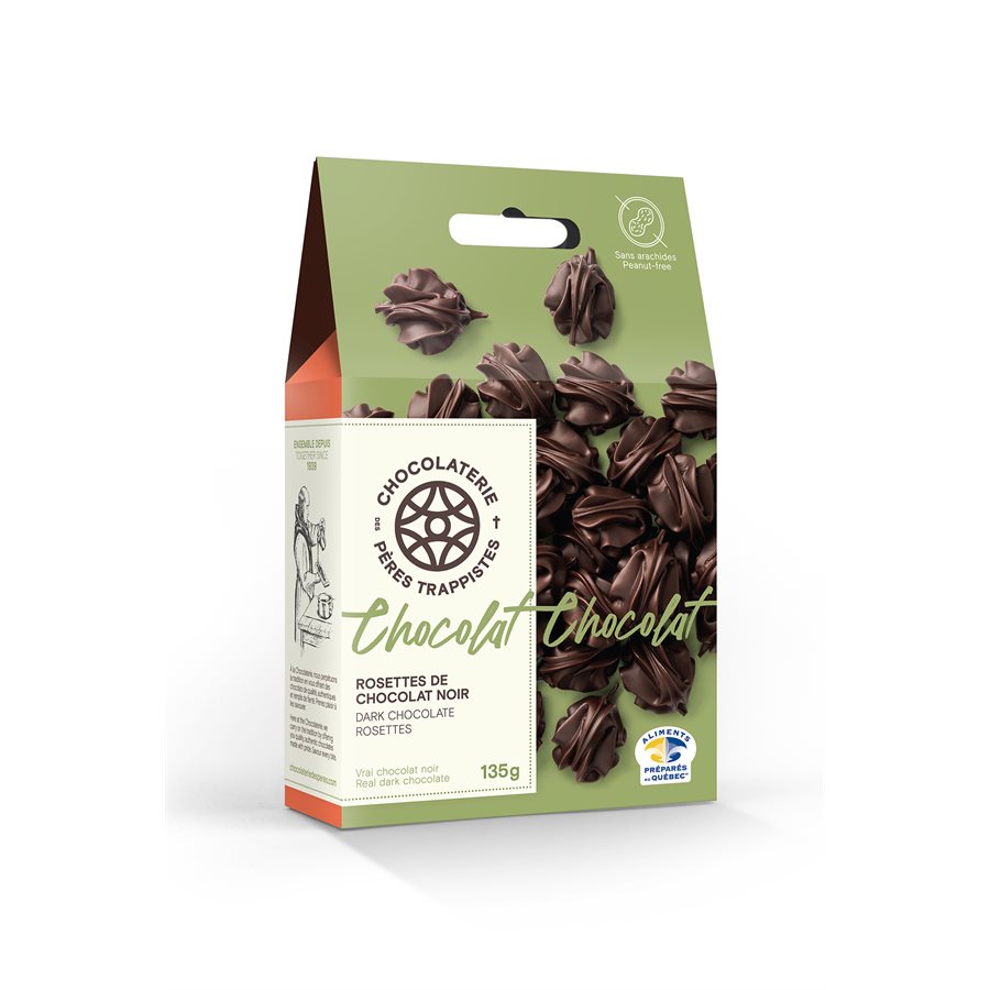 Rosettes de chocolat noir 135g - Pères trappistes