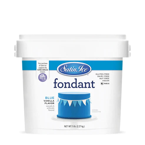 Fondant à gâteau Bleu 2.5kg - Satin Ice