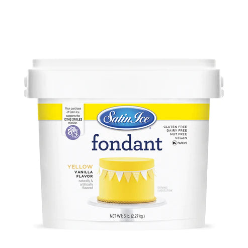 Fondant à gâteau Jaune 2.5kg - Satin Ice