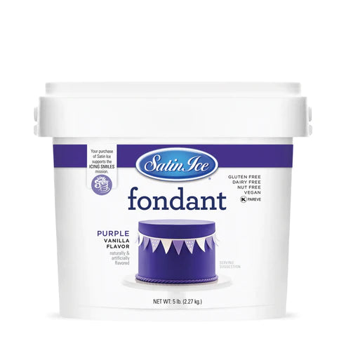 Fondant à gâteau Violet 2.5kg - Satin Ice