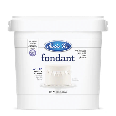 Fondant à gâteau Blanc 5kg - Satin Ice