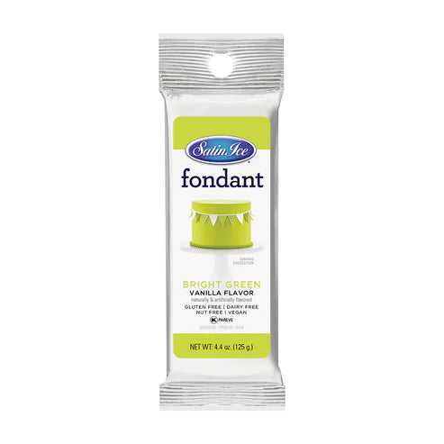 Fondant à gâteau Vert lime 125g - Satin Ice