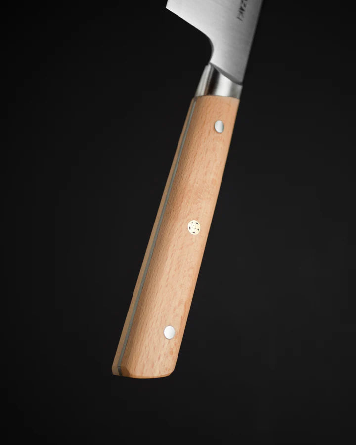 Couteau Santoku manche en bois de hêtre 180mm - Hazaki