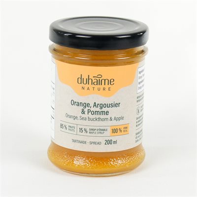 Tartinade Orange , argousier et pomme 200ml