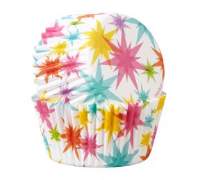 Ensemble de 50 moules à muffins en papier Feux d'artifices