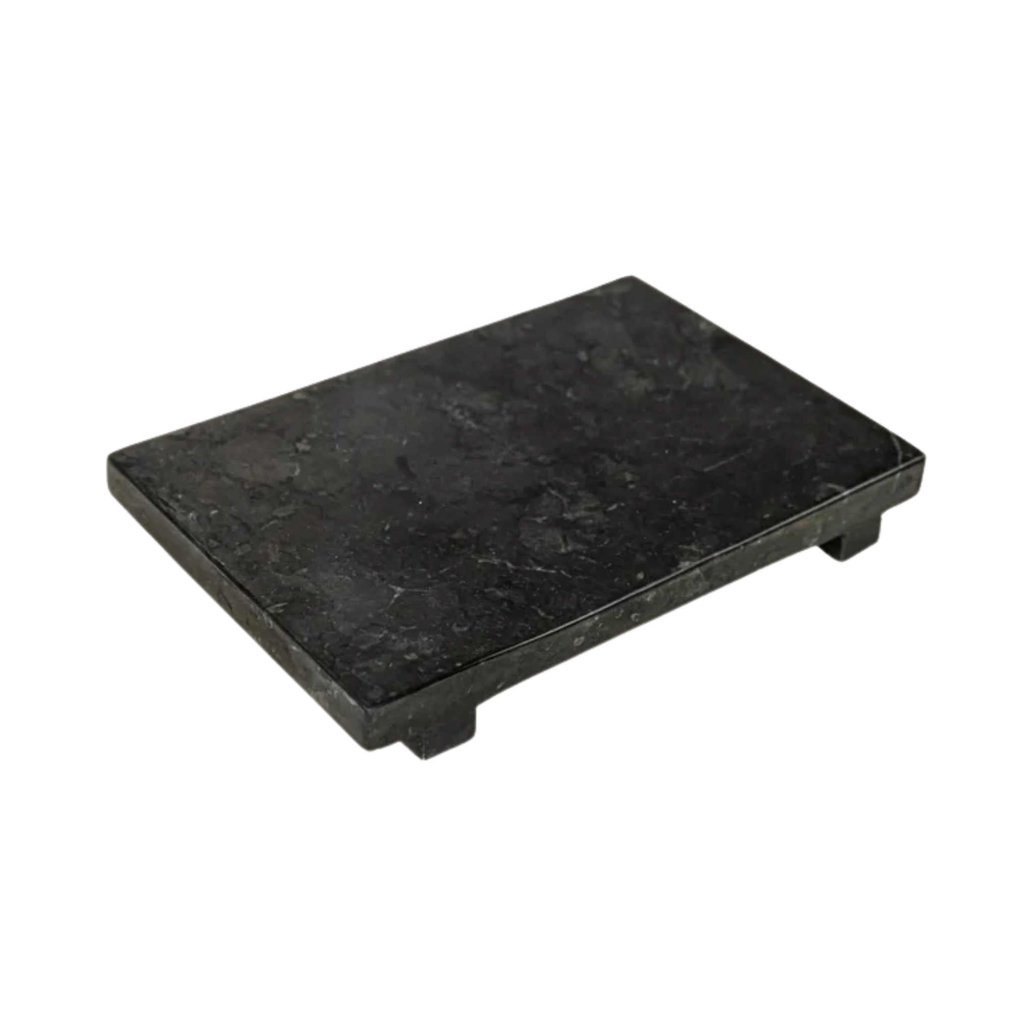 Plateau en marbre noir 27 cm - Crusoë