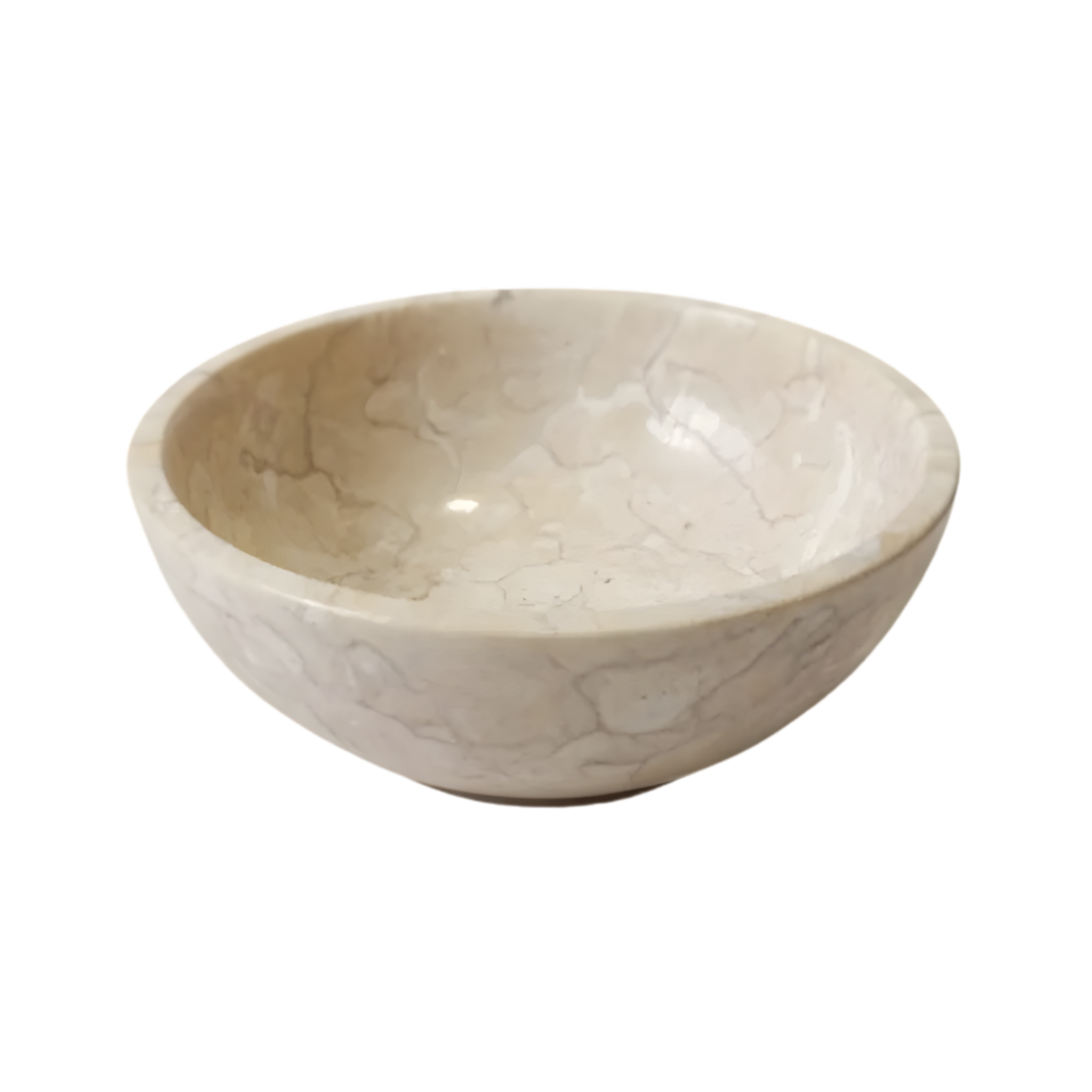 Bol en marbre crème 15 cm - Crusoë