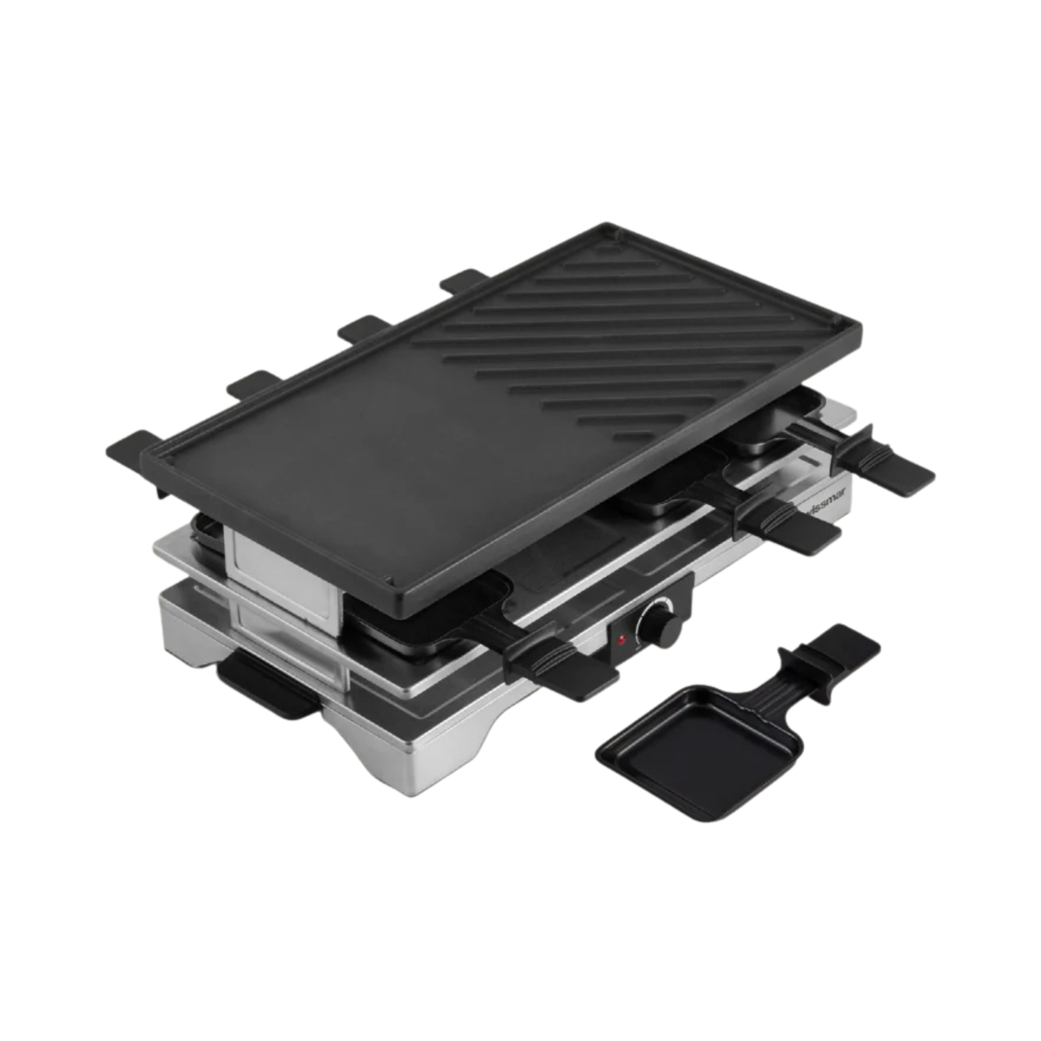 Poêle à raclette avec grill en fonte pour 8 personnes VERSO - Swissmar