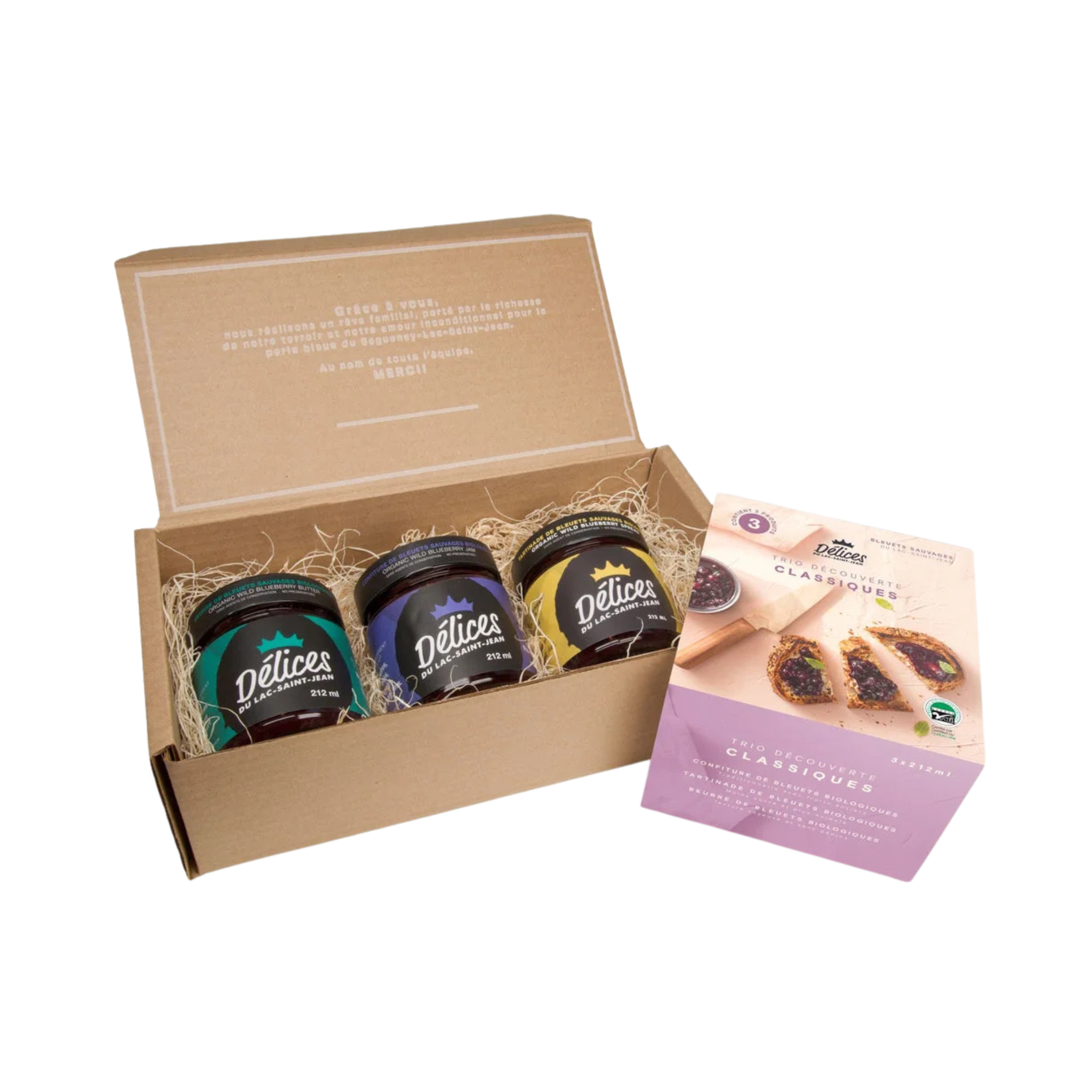 Trio découverte tartinades aux bleuets - Délices du Lac-Saint-Jean
