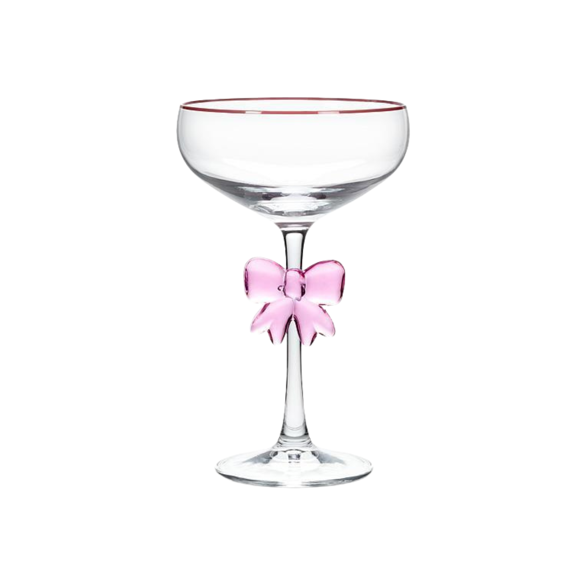 Coupe à cocktail avec nœud rose 300 ml