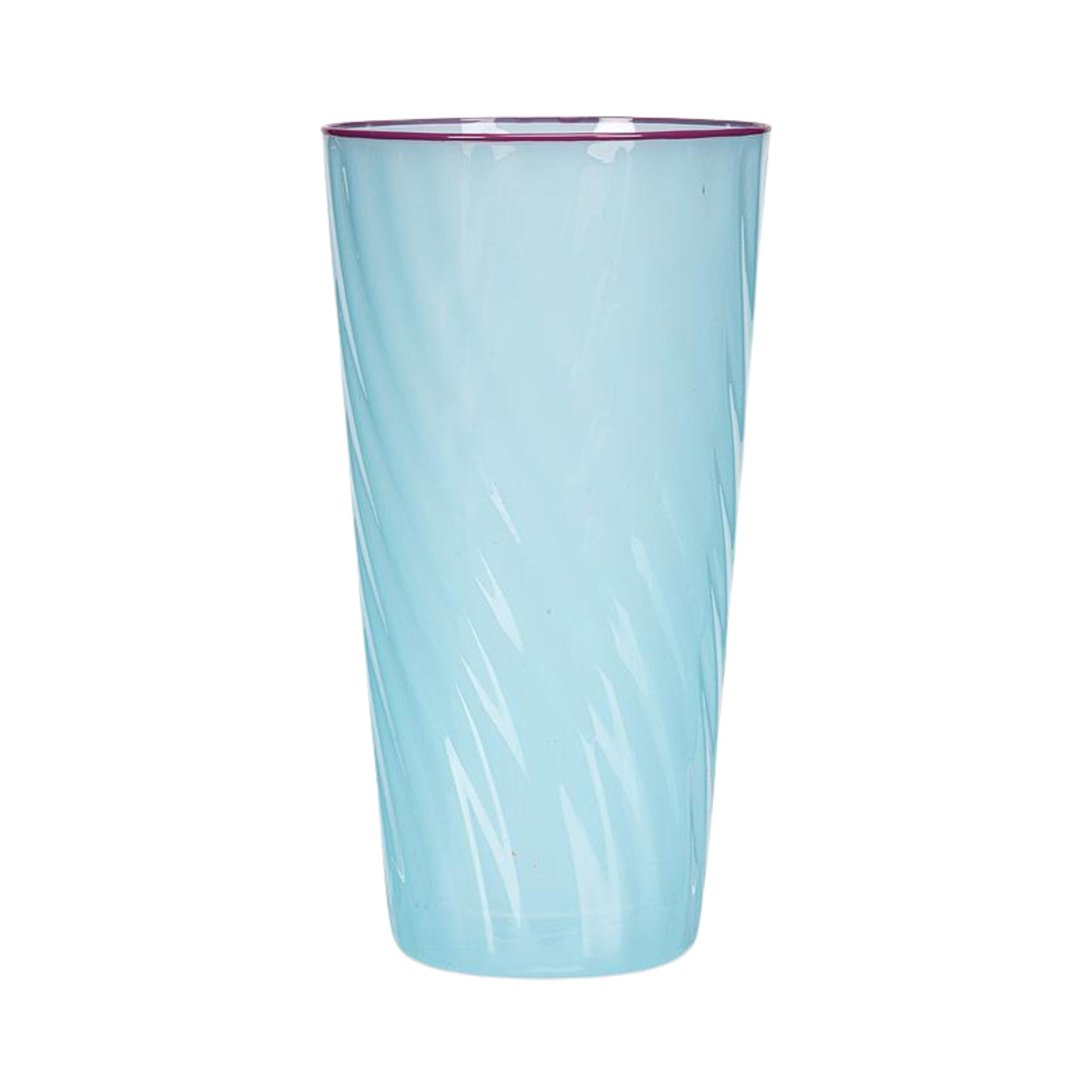 Verre spirale bleu 590 ml