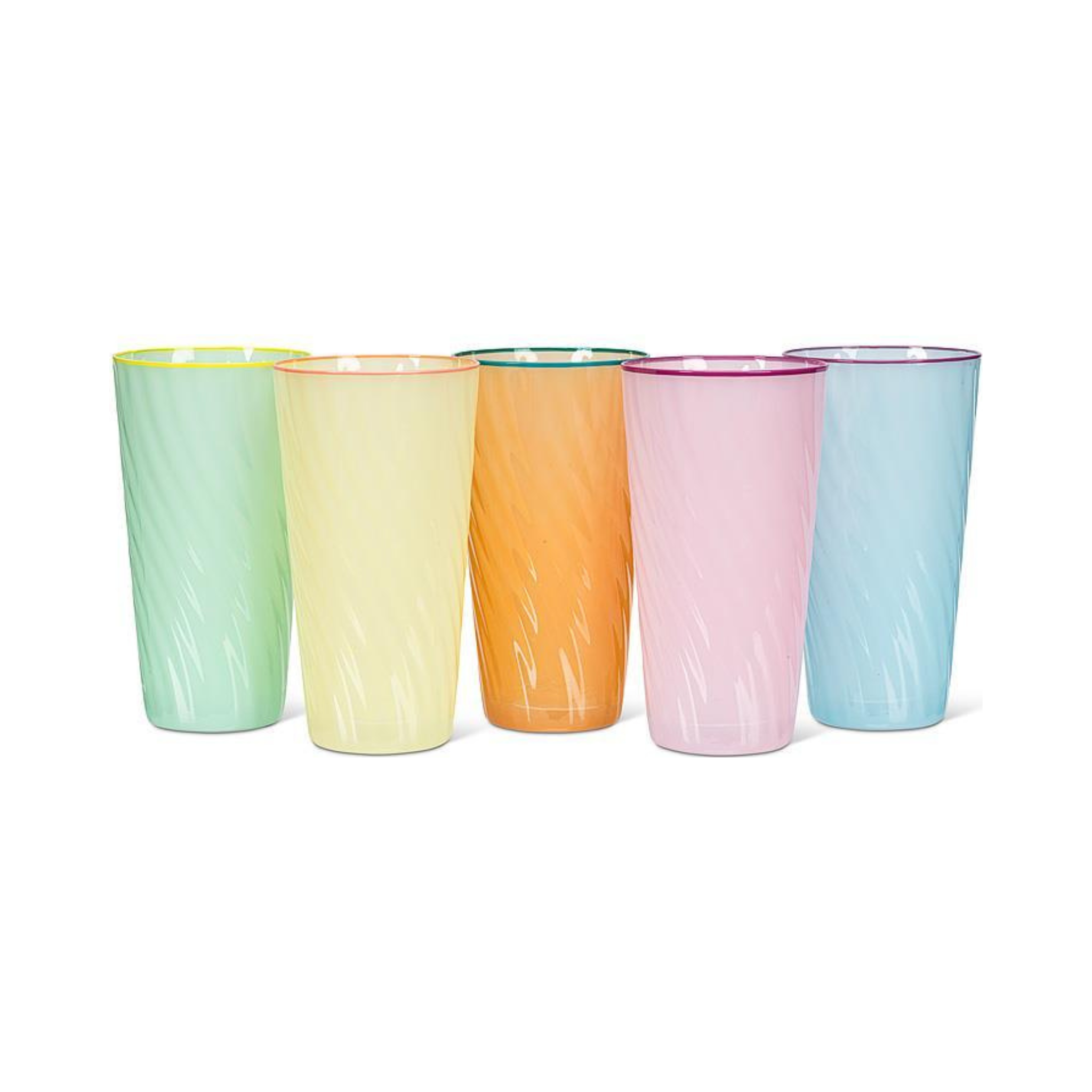 Verre spirale rose 590 ml