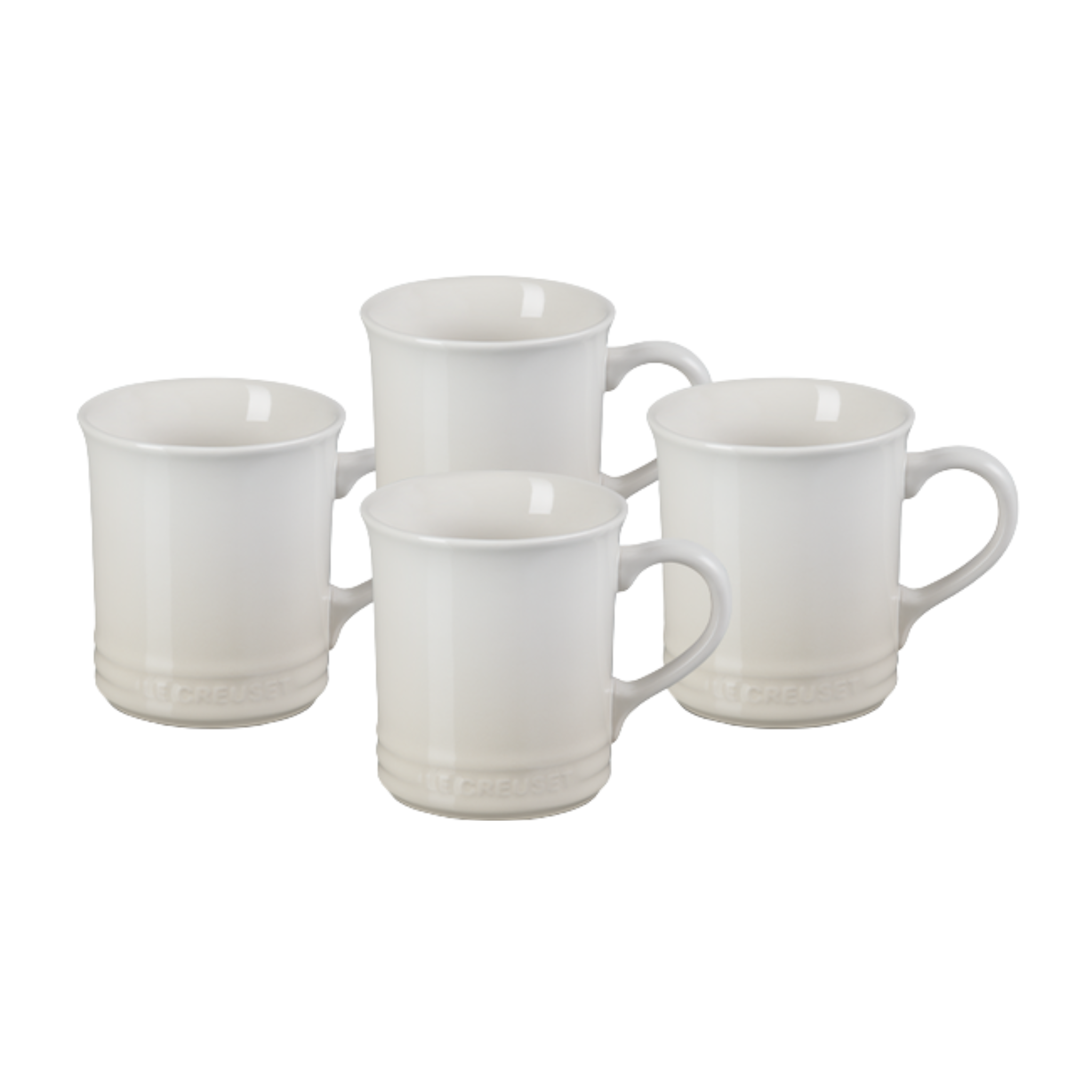 Ensemble de 4 tasses classiques Meringue - Le Creuset