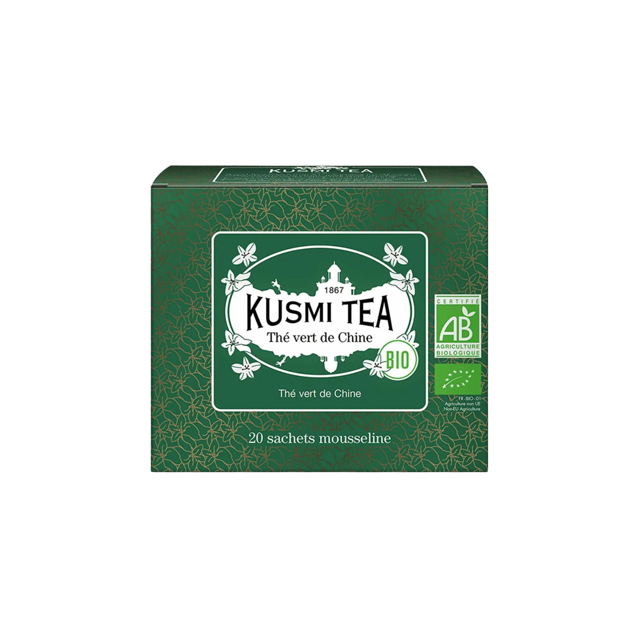 Ensemble de 20 sachets de thé vert bio de chine - Kusmi Tea Kusmi Tea