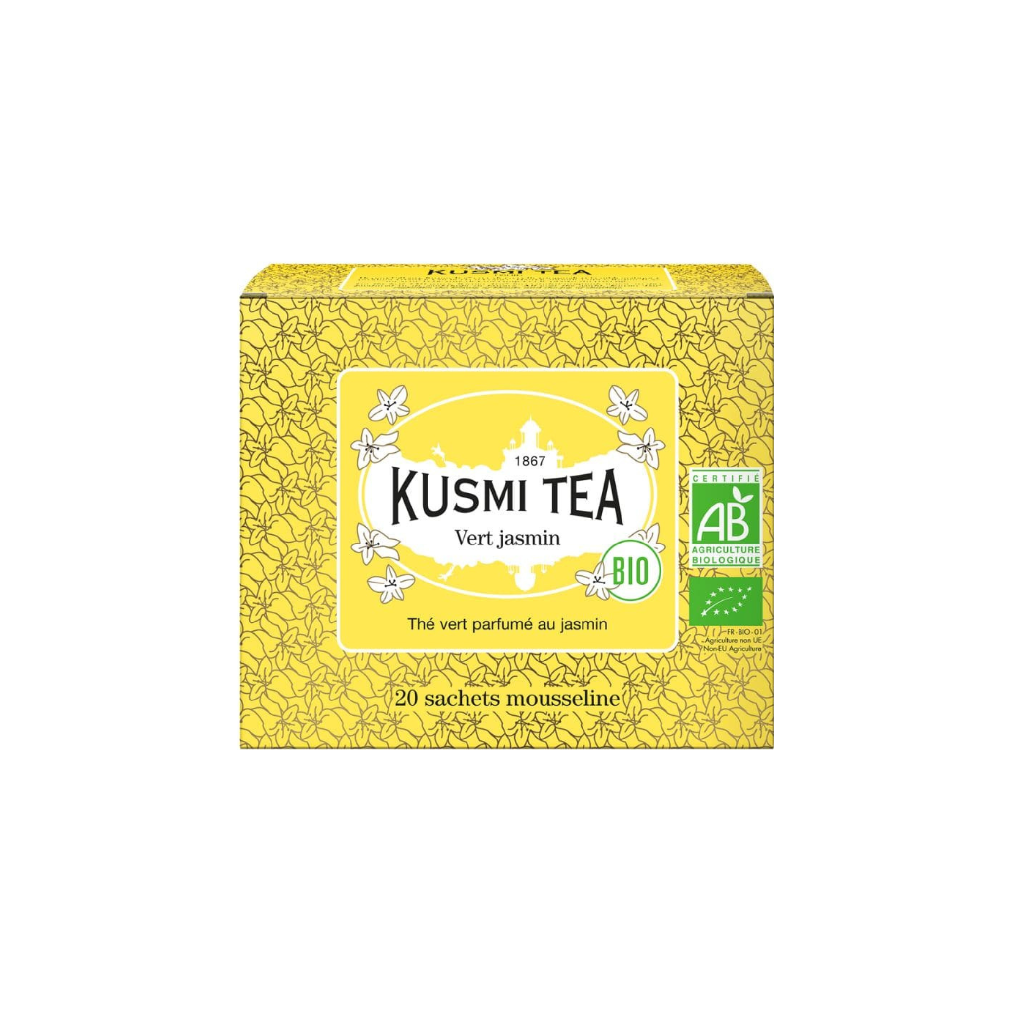 Ensemble de 20 sachets de thé vert bio Jasmin - Kusmi Tea Kusmi Tea