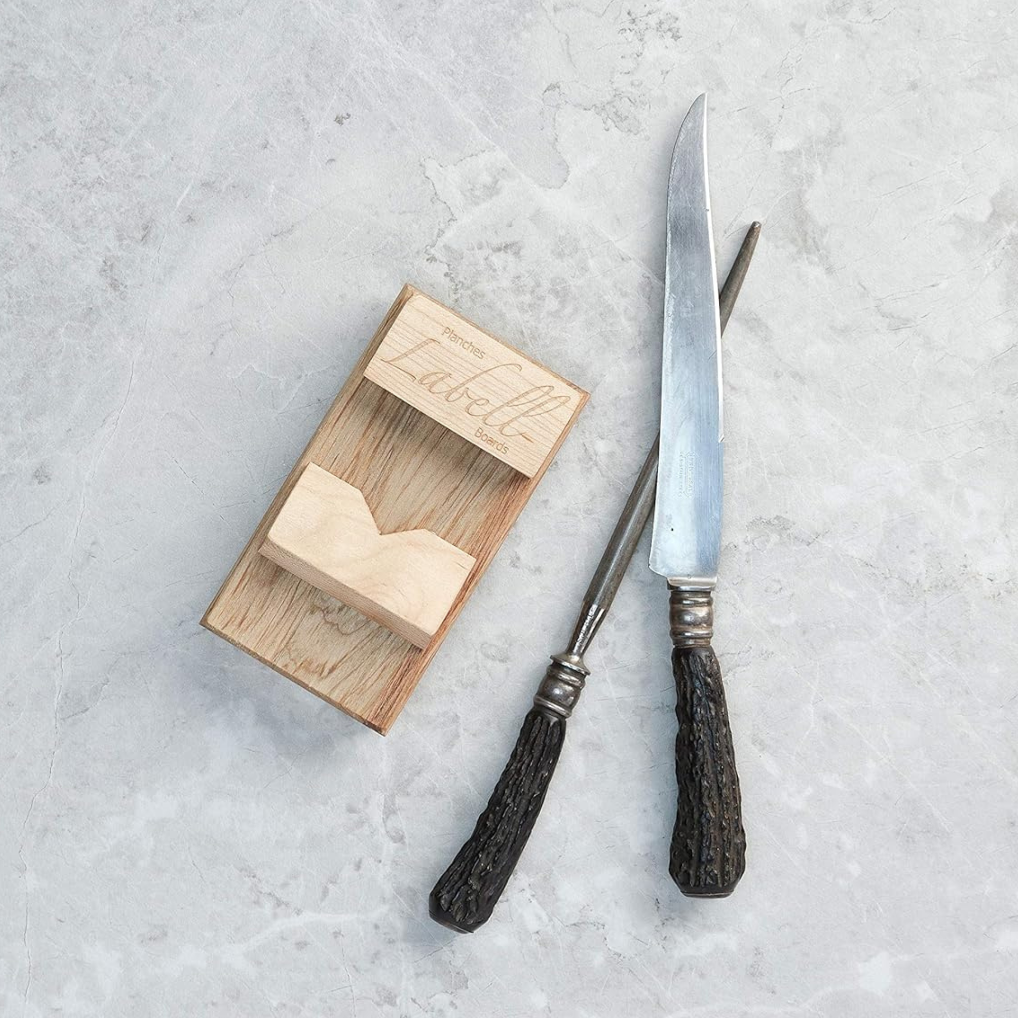 Planche pour huîtres en bois d'érable 16 x 8 cm - Labell Labell