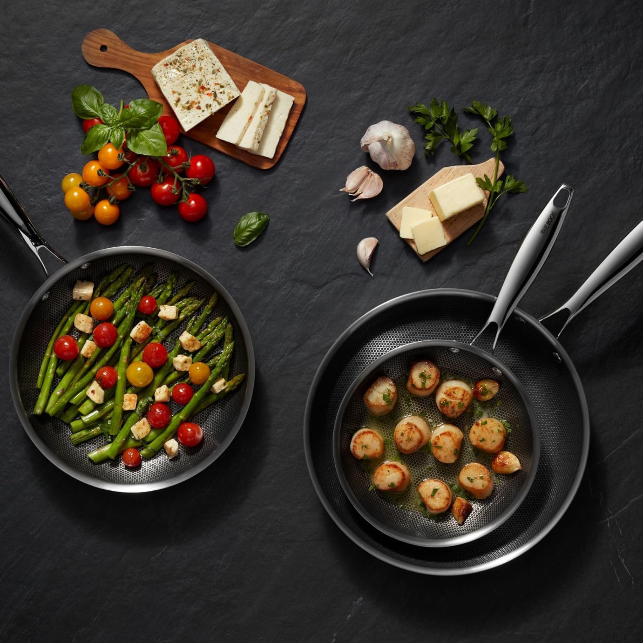 Ensemble de 3 poêles antiadhésives The Rock - Starfrit Starfrit