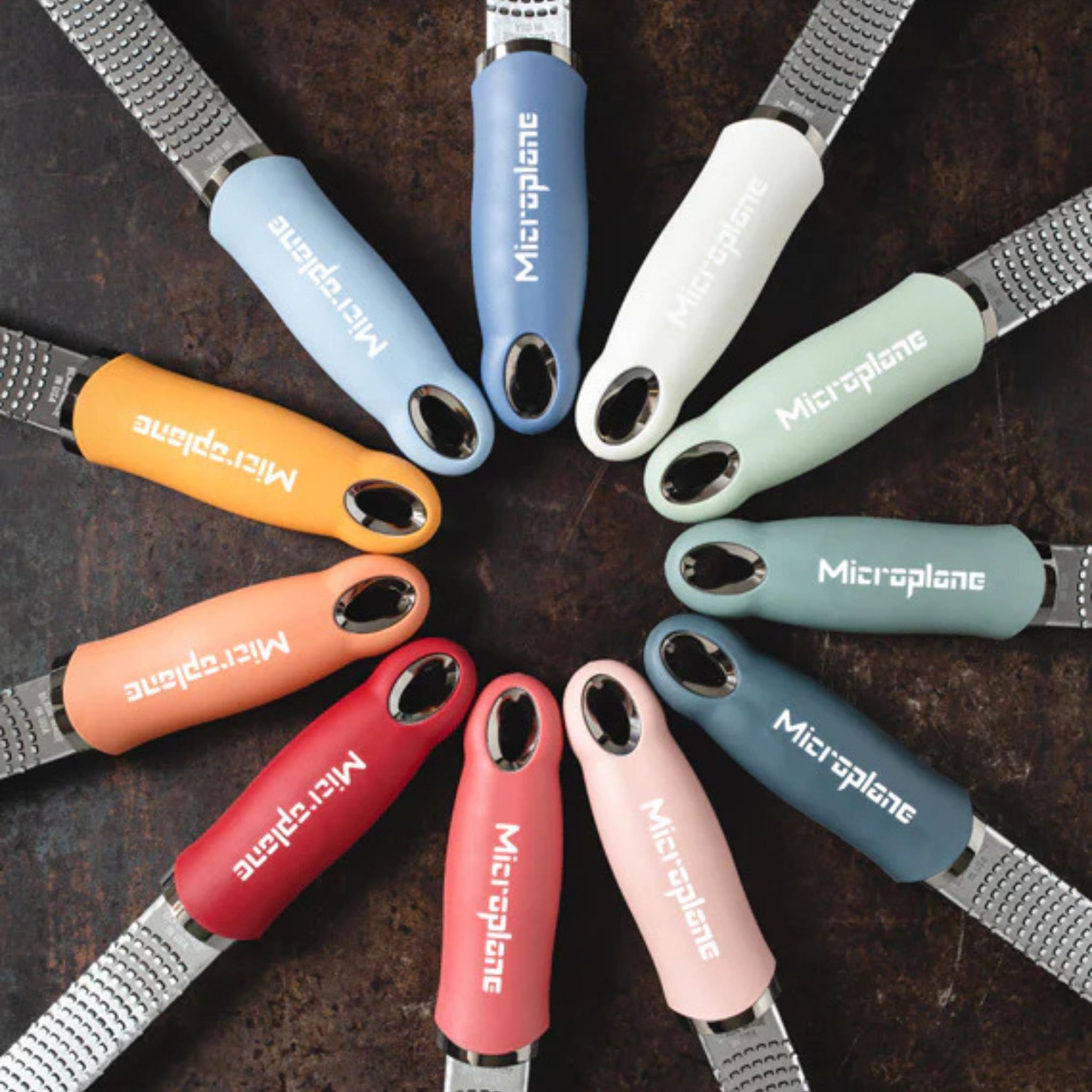 Râpe zesteur rouge grenade 32 cm en acier inoxydable chirurgical pour zestes et épices