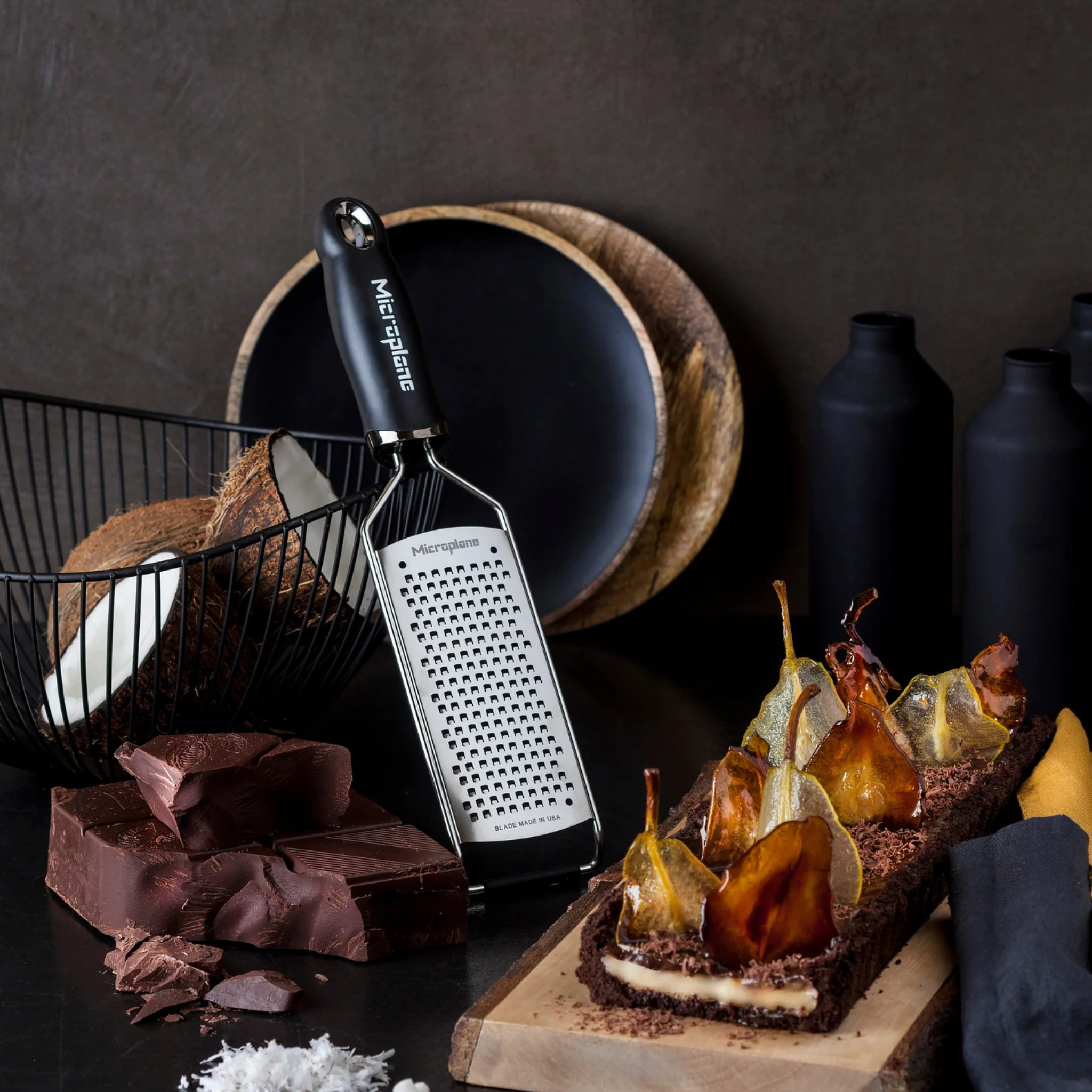 Râpe en acier inoxydable 30 cm Microplane avec lame durable et poignée antidérapante