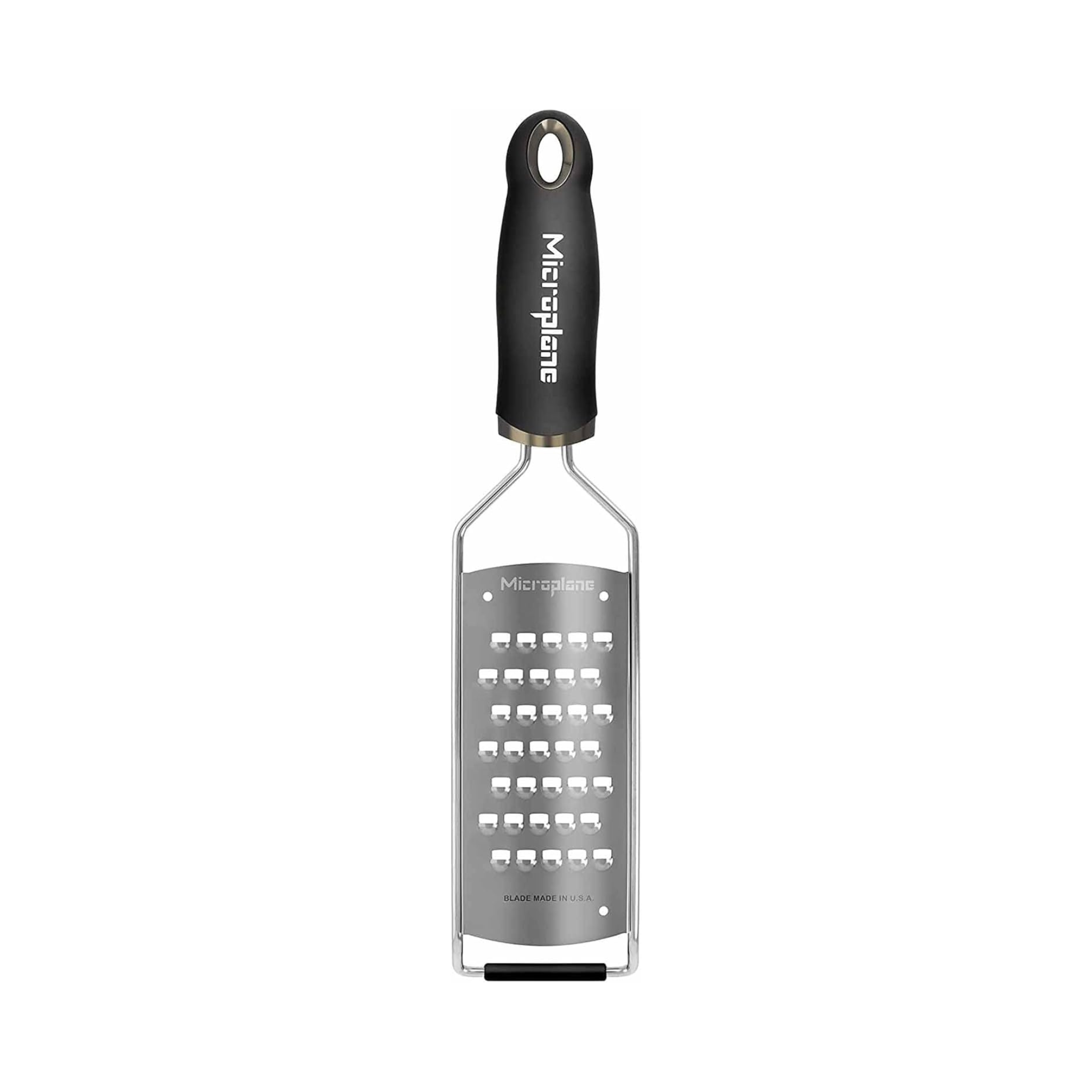 Râpe en acier inoxydable 31 cm Microplane avec lame extra-grossière et poignée ergonomique antidérapante