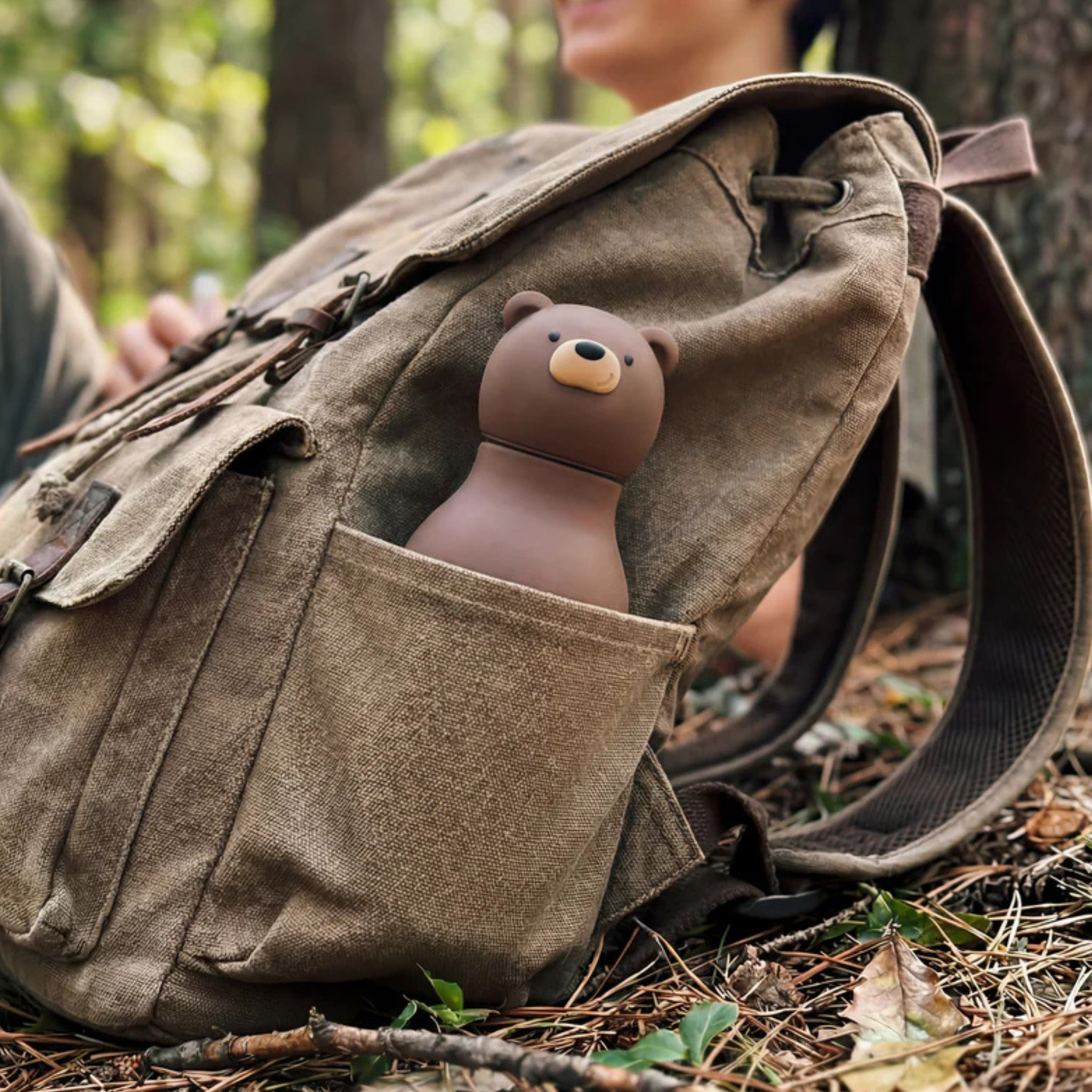 Asobu Brown Bear Water Bottle 460ml