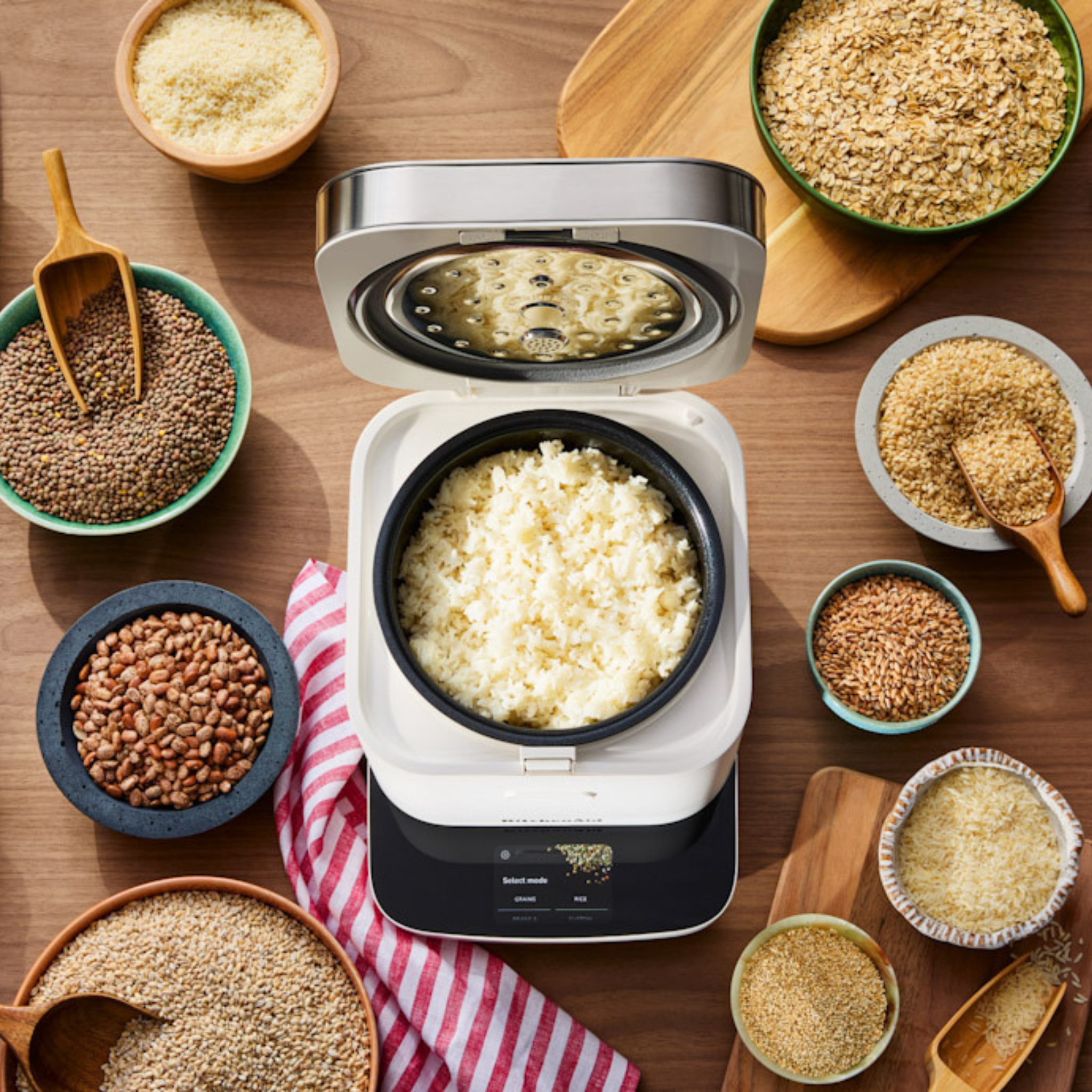 Cuiseur à riz et grains compact noir mat - KitchenAid