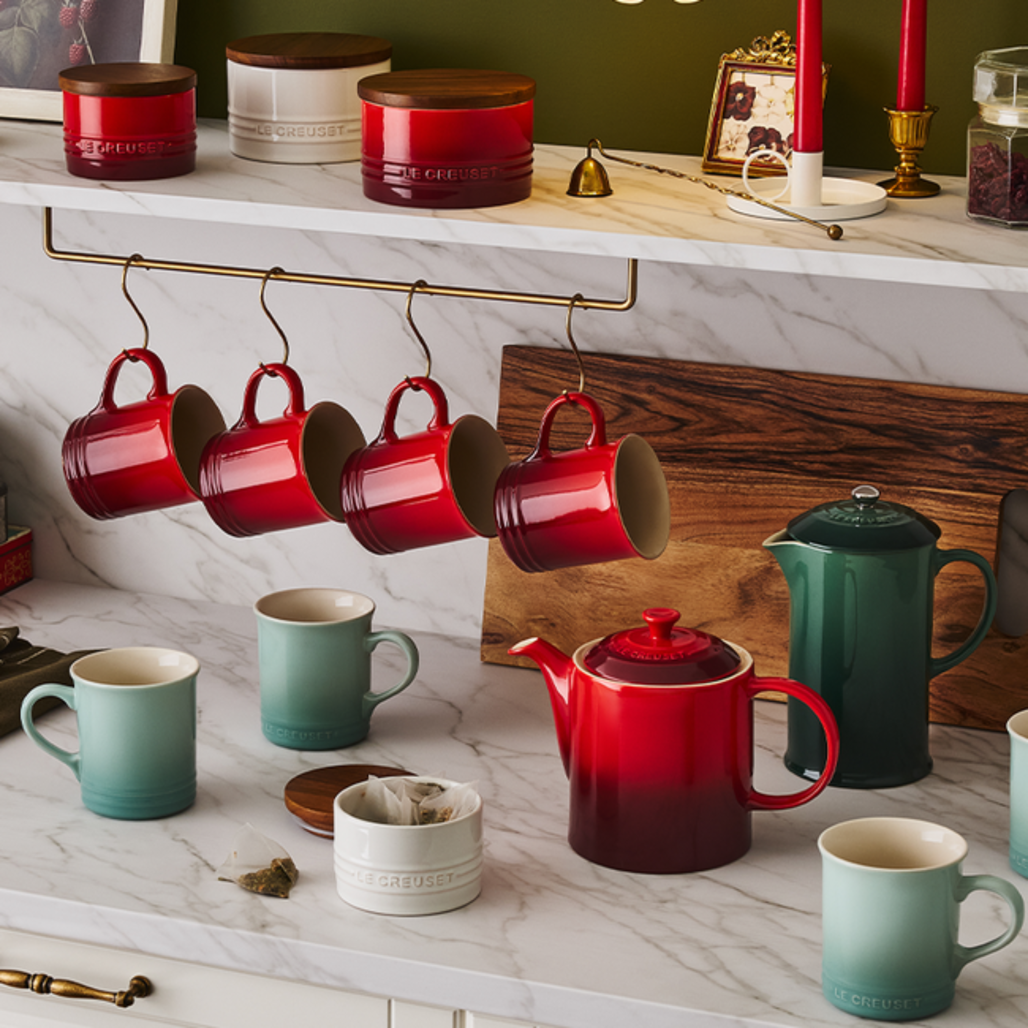 Ensemble de 4 tasses classiques Cerise - Le Creuset