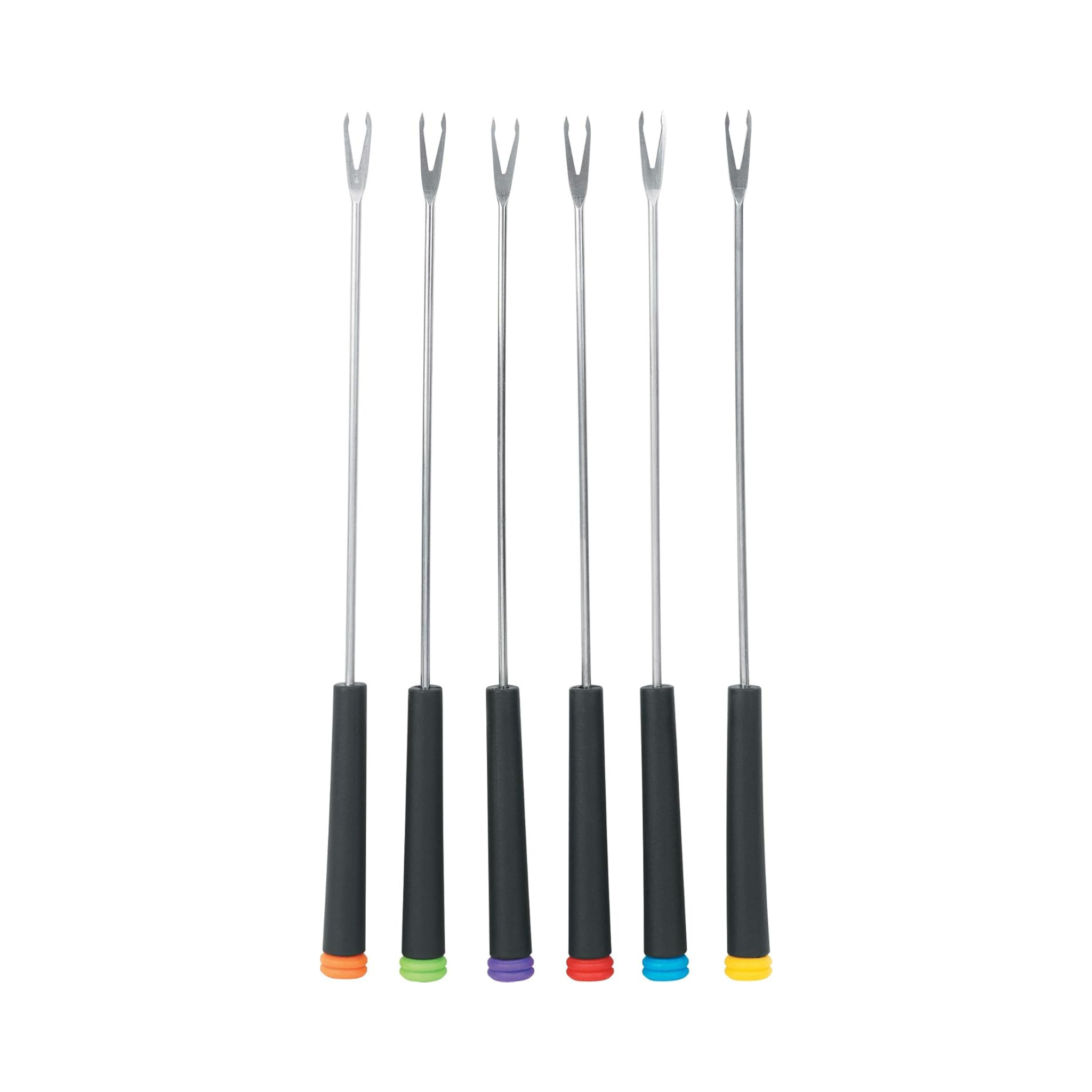 Ensemble de 6 fourchettes à fondue noires 24,5 cm - Trudeau