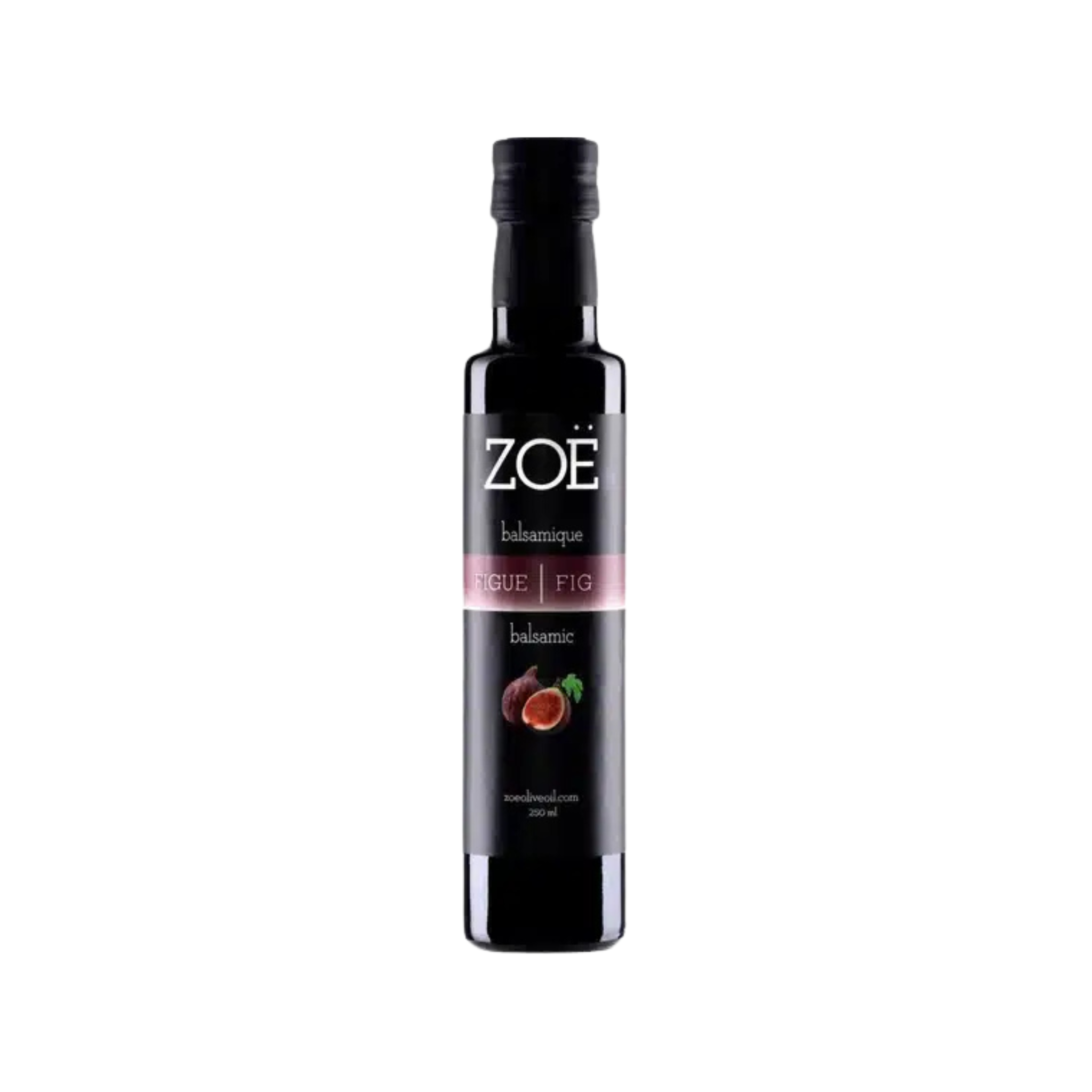 Vinaigre balsamique foncé infusé à la figue 250 ml - Zoë