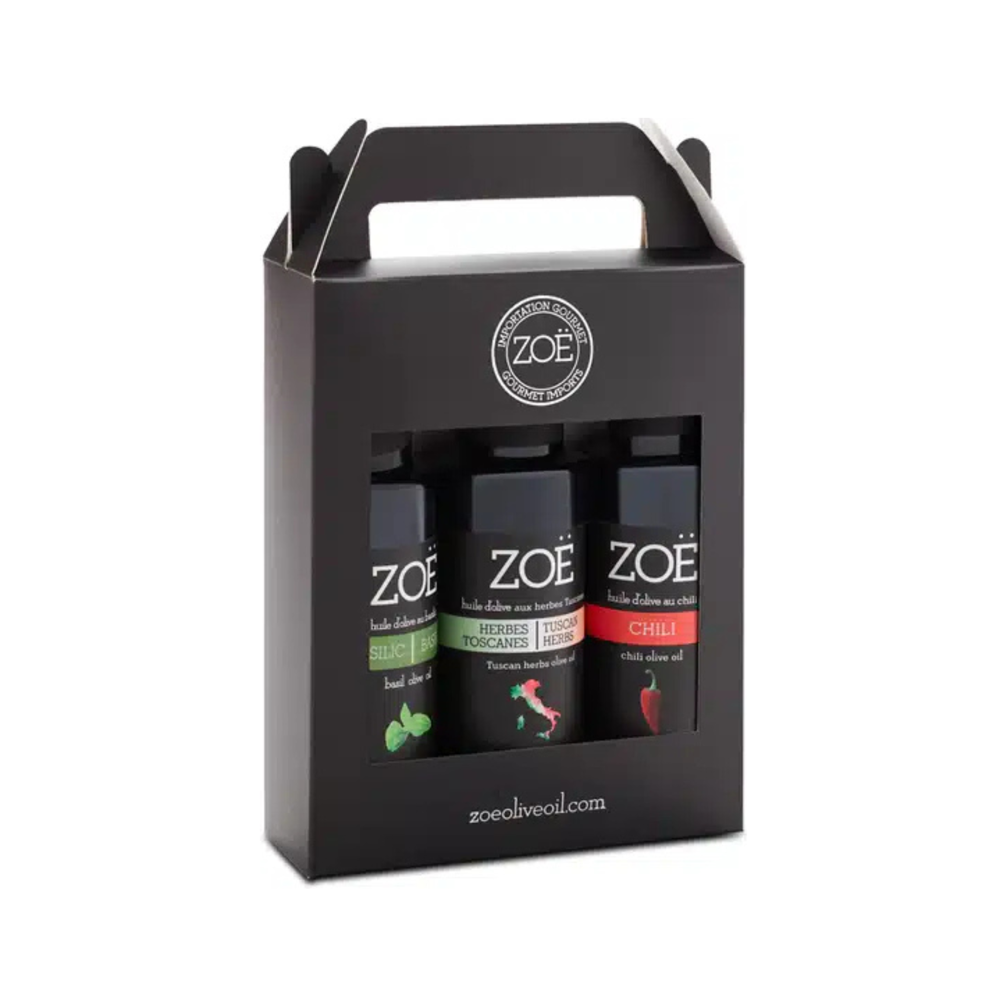 Trio of mini extra virgin olive oils - Zoë