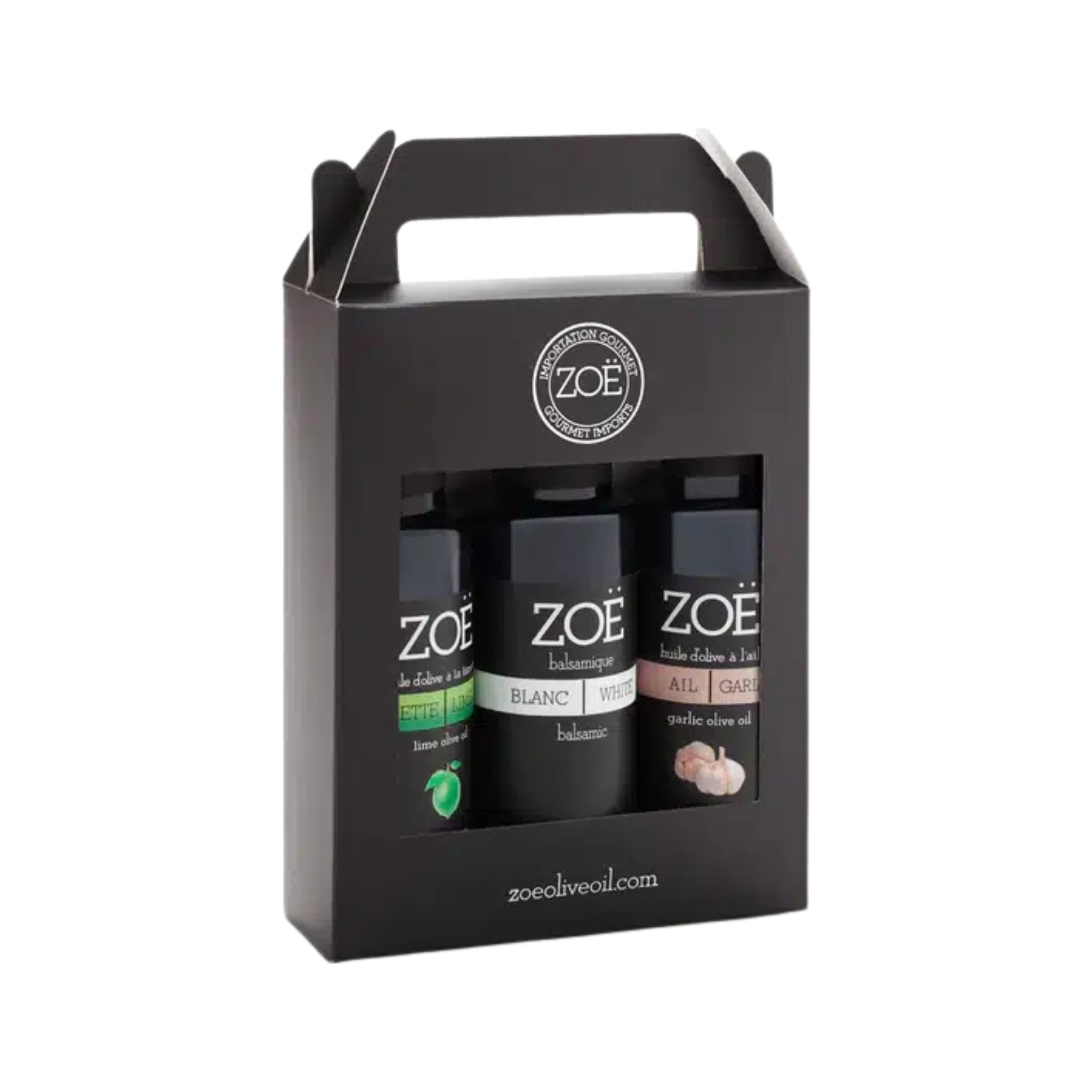 Trio of mini olive oils and balsamic vinegars - Zoë