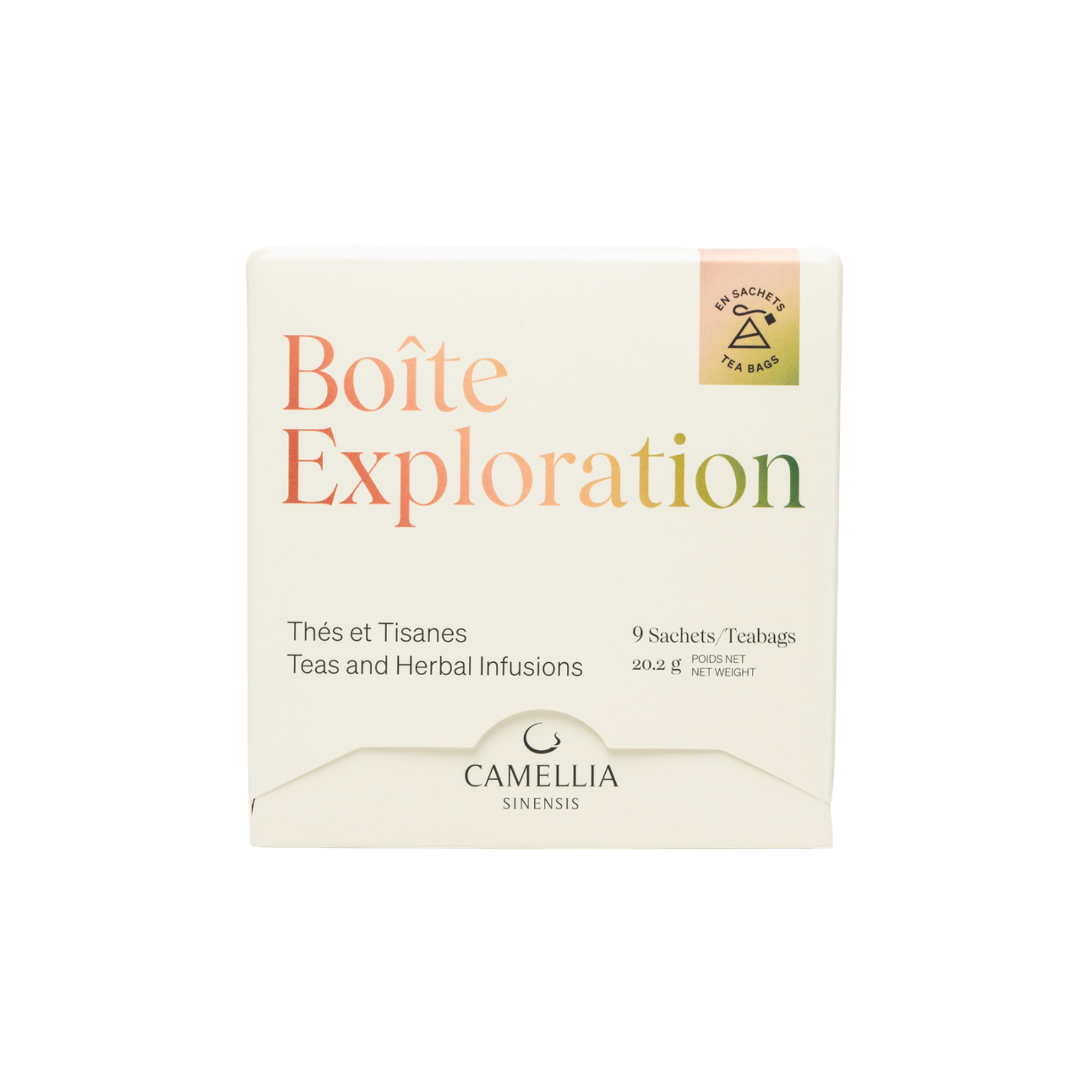 Coffret découverte de thés et tisanes Exploration 9 sachets - Camellia Sinensis