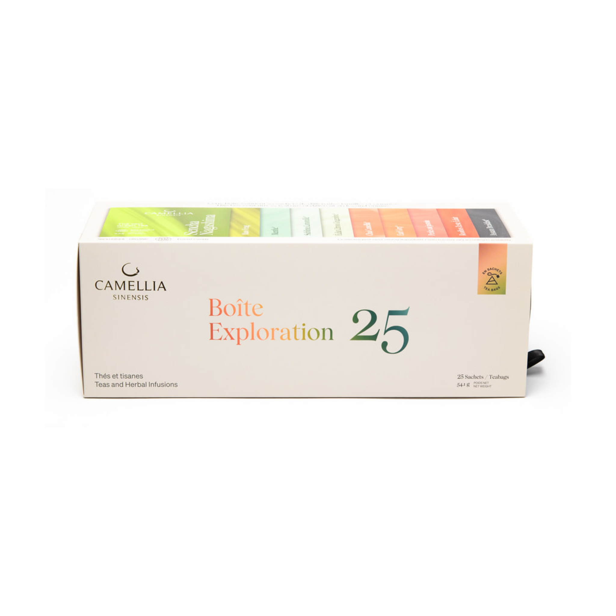 Coffret découverte de thés et tisanes Exploration 25 sachets - Camellia Sinensis