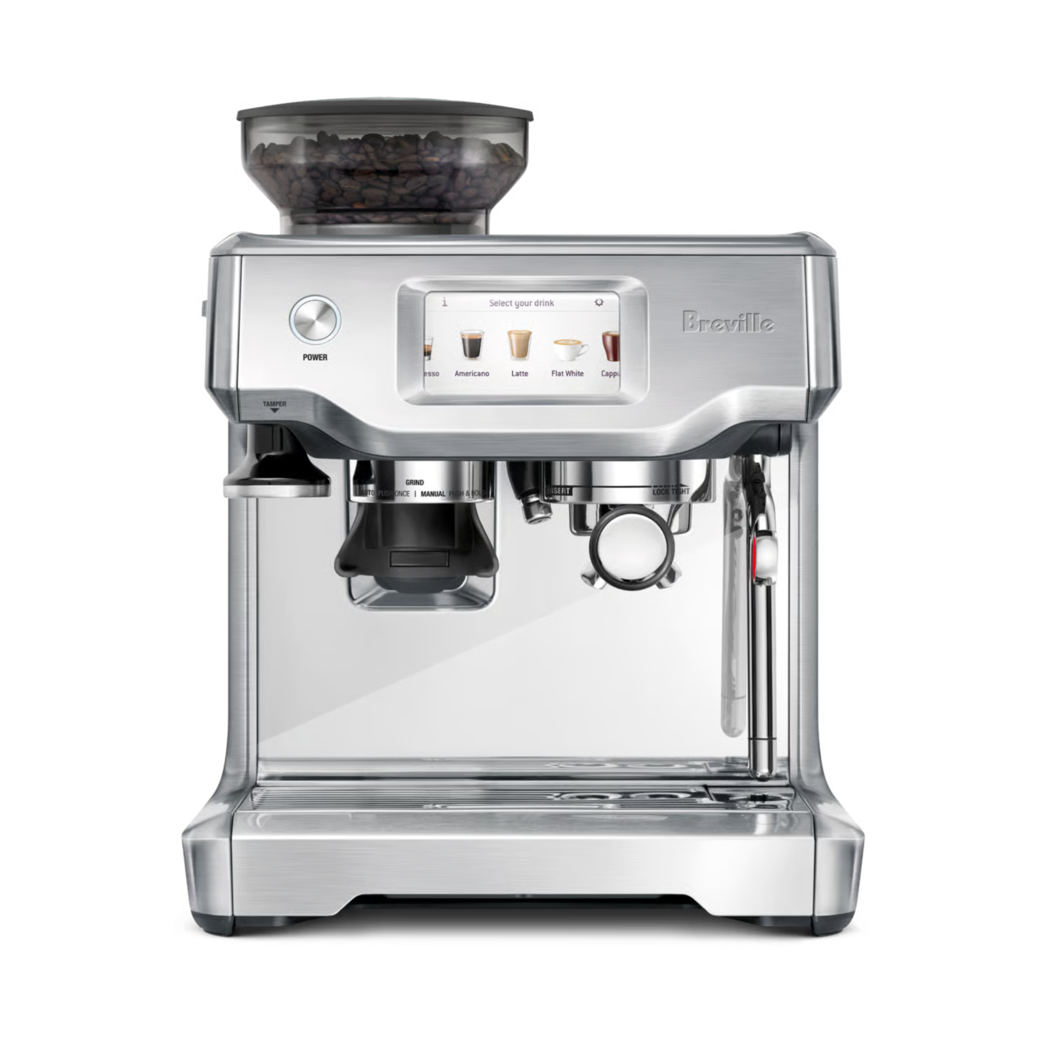 Machine à café manuelle the Barista Touch™ Acier inoxydable brossé – Breville