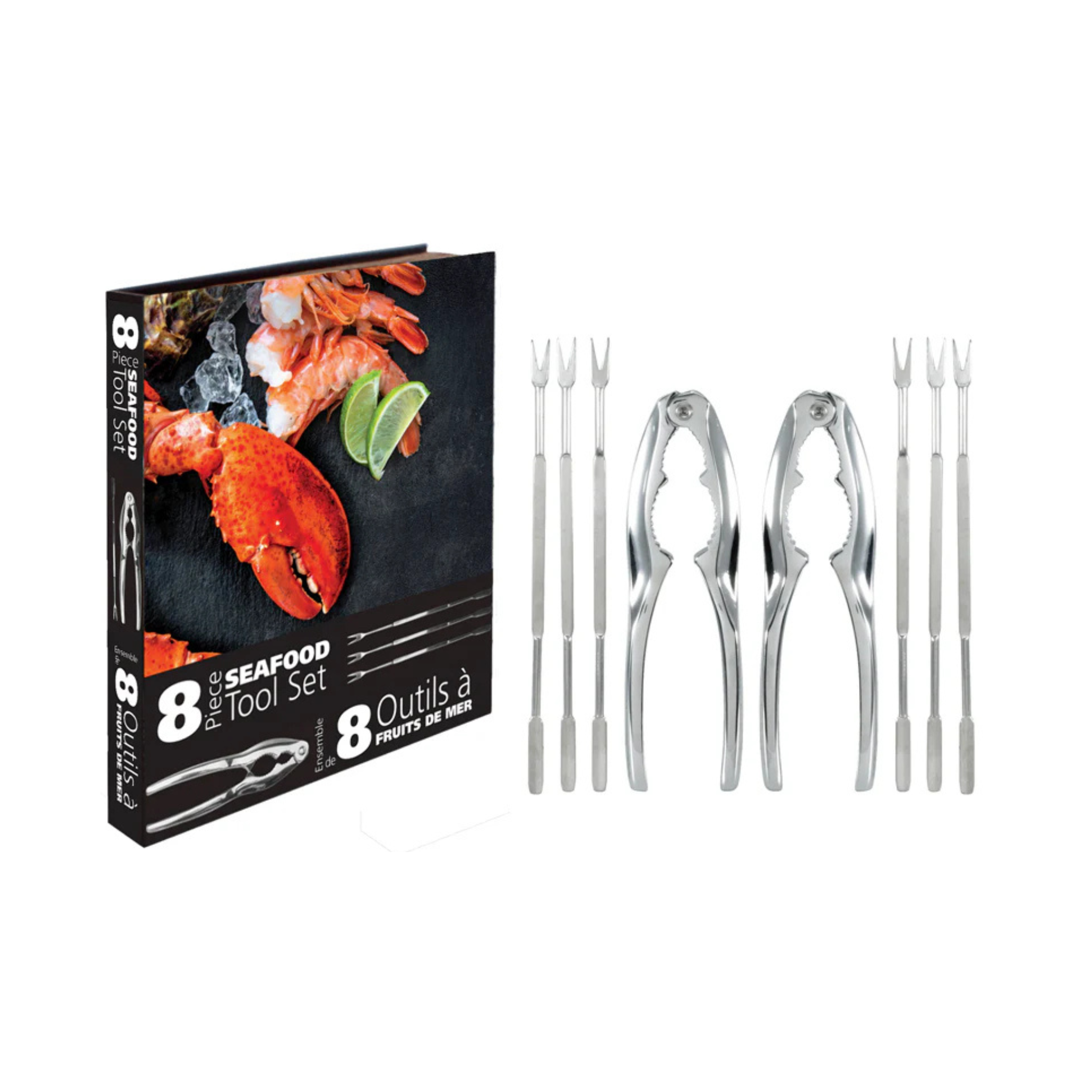 Ensemble d'outils à fruits de mer 8 pièces - Danesco