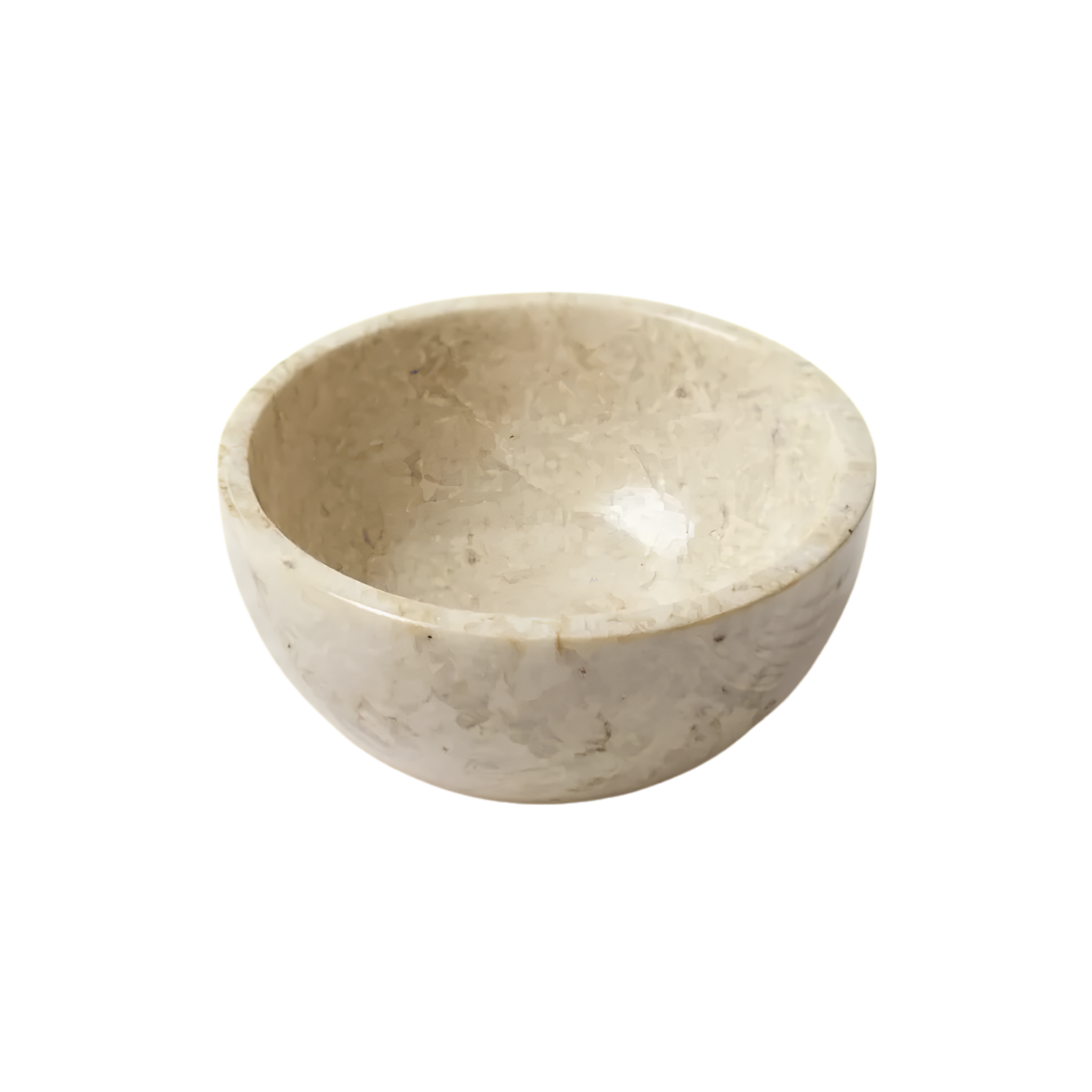 Bol en marbre crème 10 cm - Crusoë