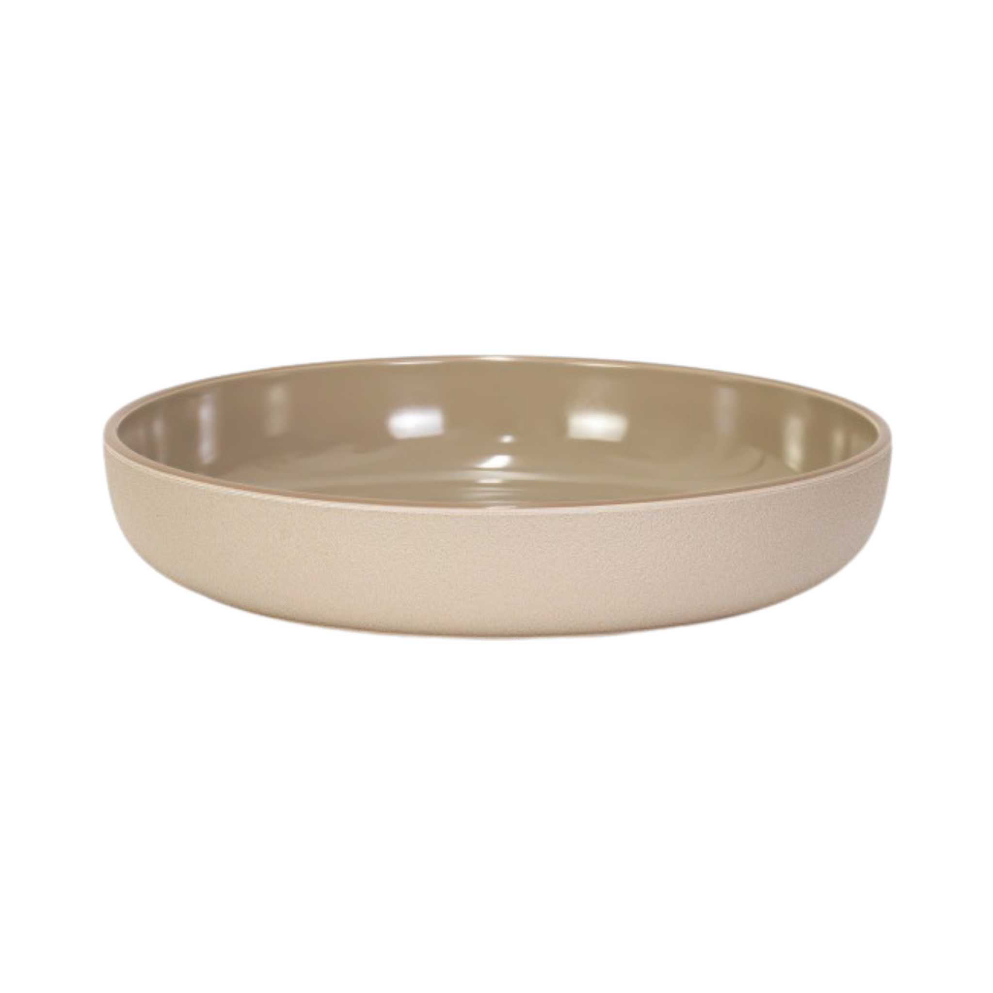PET Collection Club Pasta Plate Taupe 21 cm - Brilliant