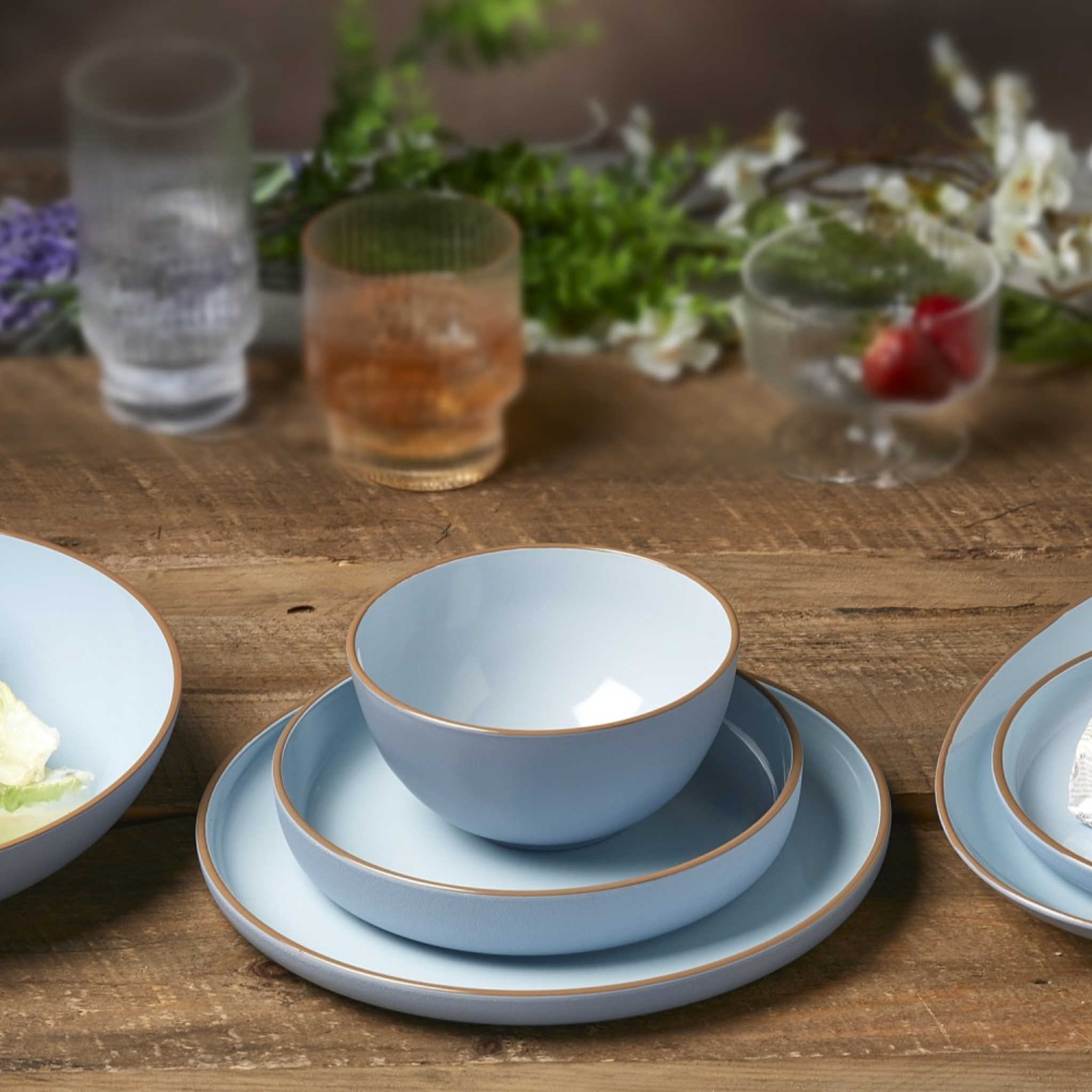 PET Collection Club Dinner Plate ocean blue 27.5 cm - Brilliant