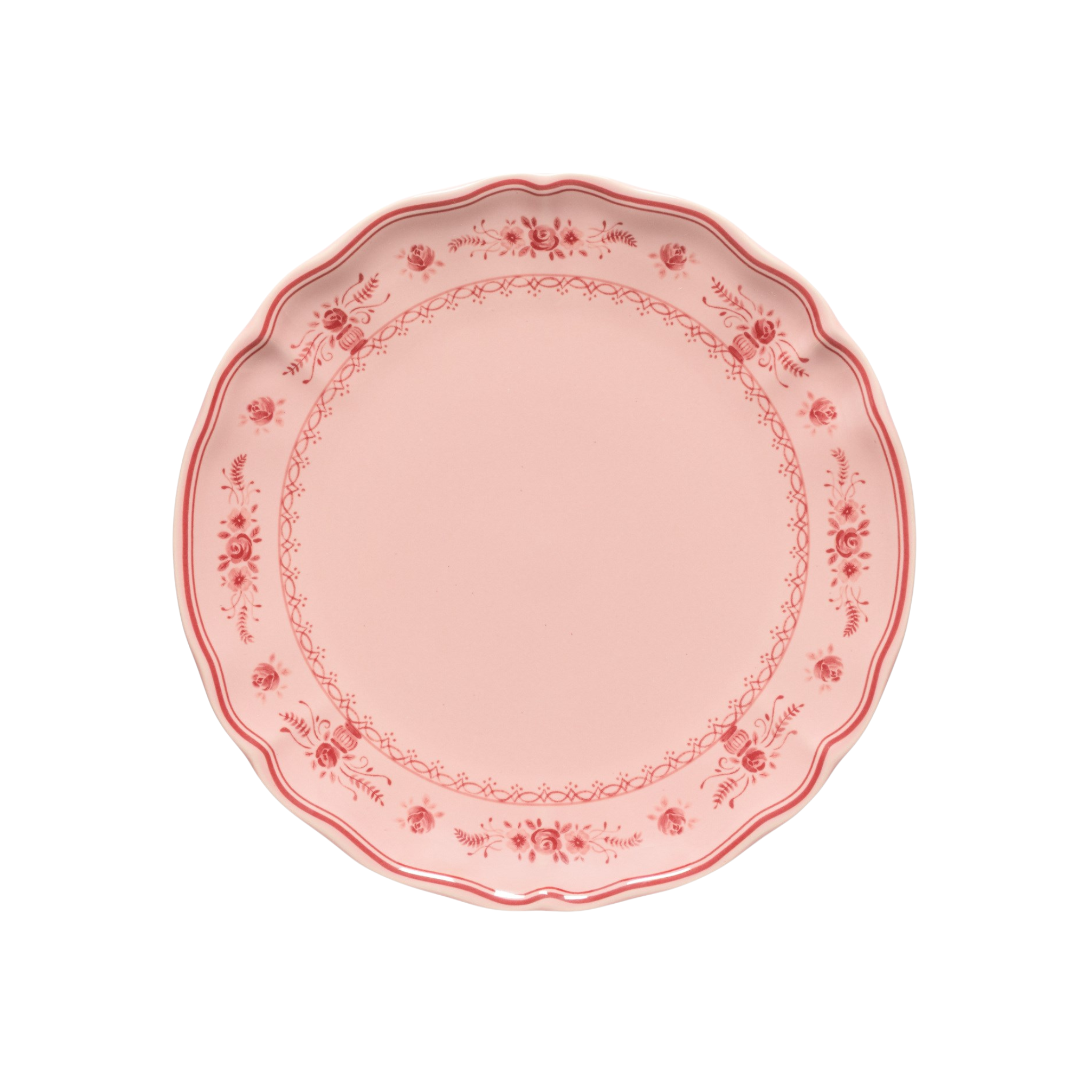 Assiette à dîner Vila rose et rouge 27 cm