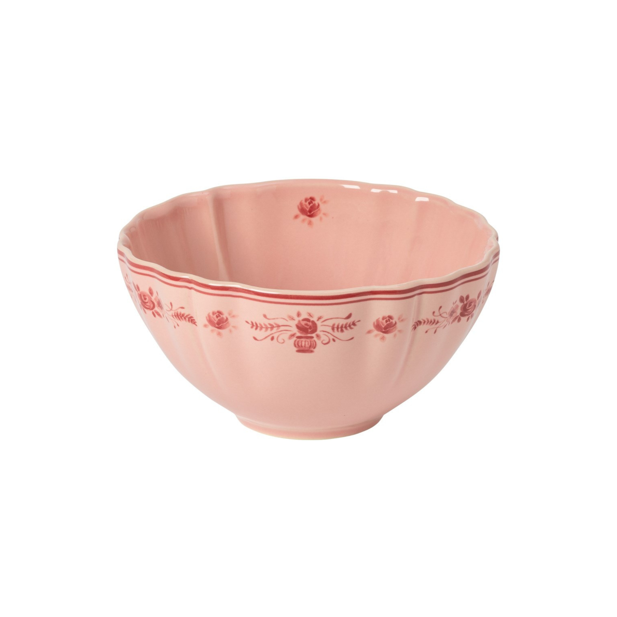 Bol à soupe Vila rose et rouge 16 cm