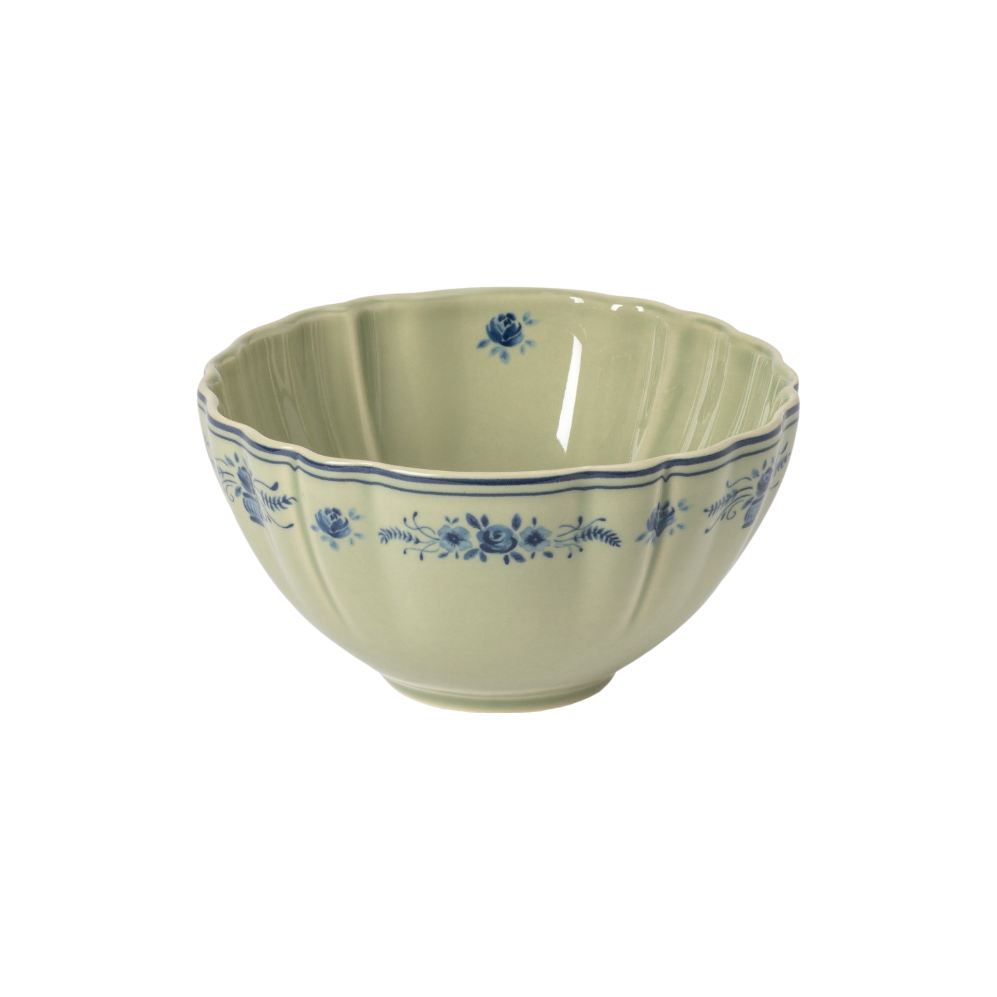 Bol à soupe Vila olive et bleue 16 cm