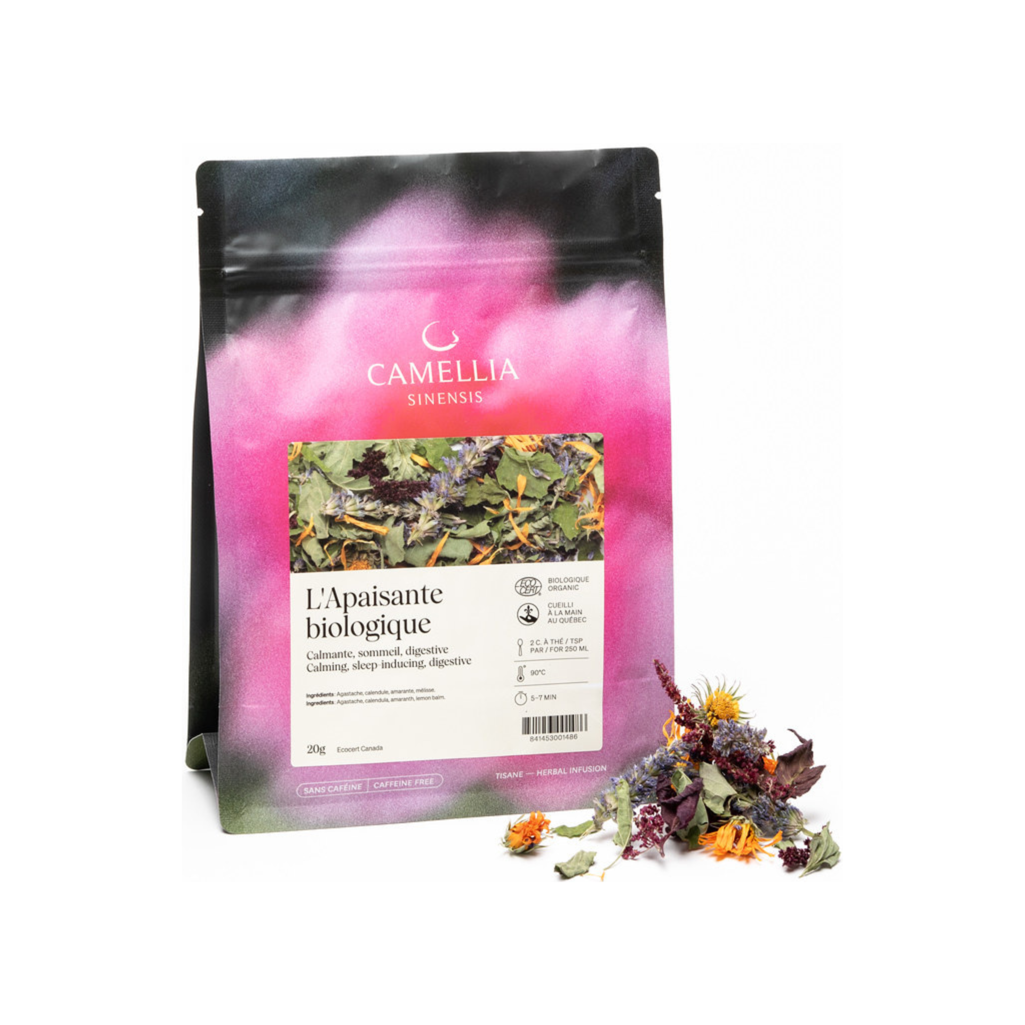 Organic Soothing Herbal Tea 20 g - Camellia Sinensis