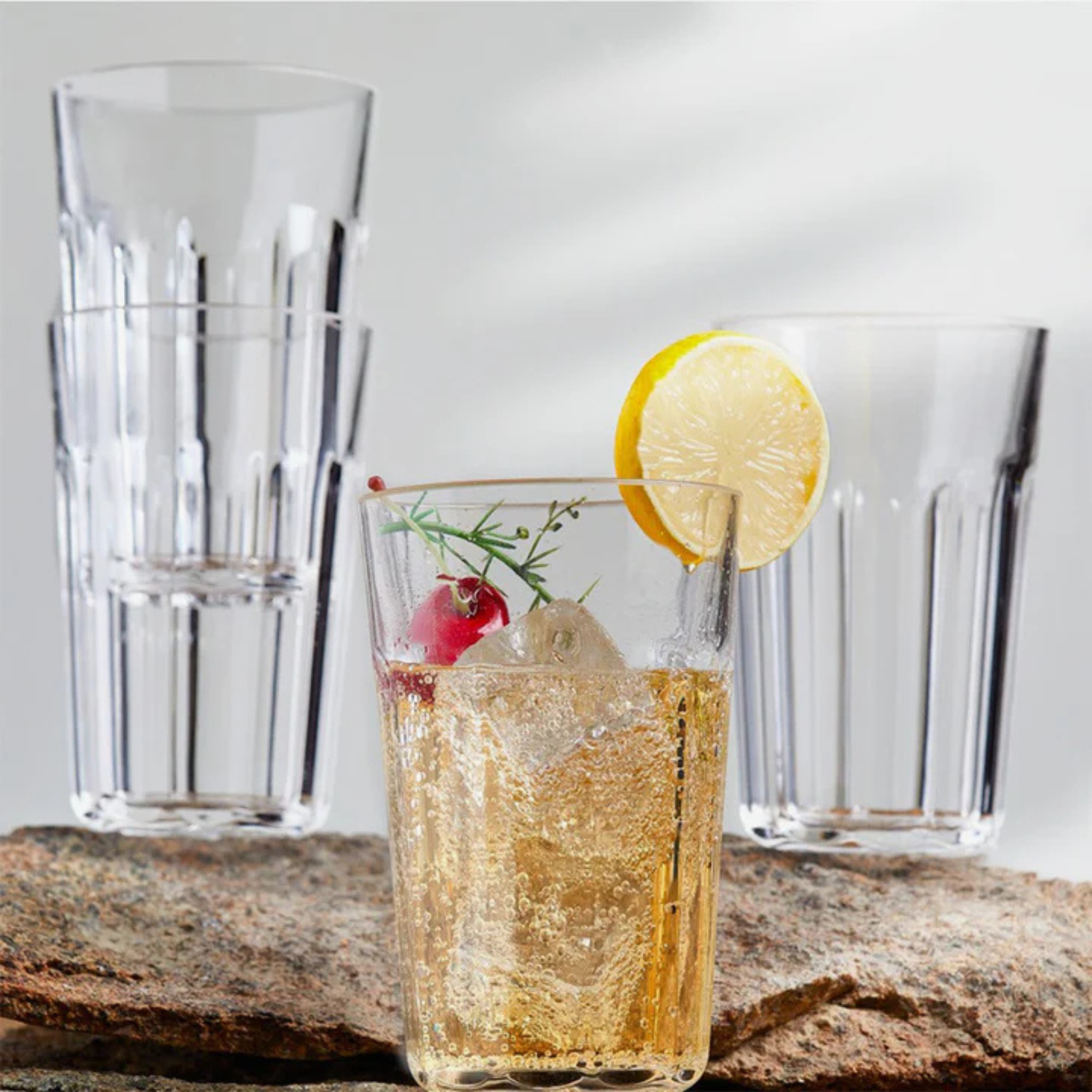 Ensemble de 4 verres en acrylique Highball Club 360 ml - Brilliant