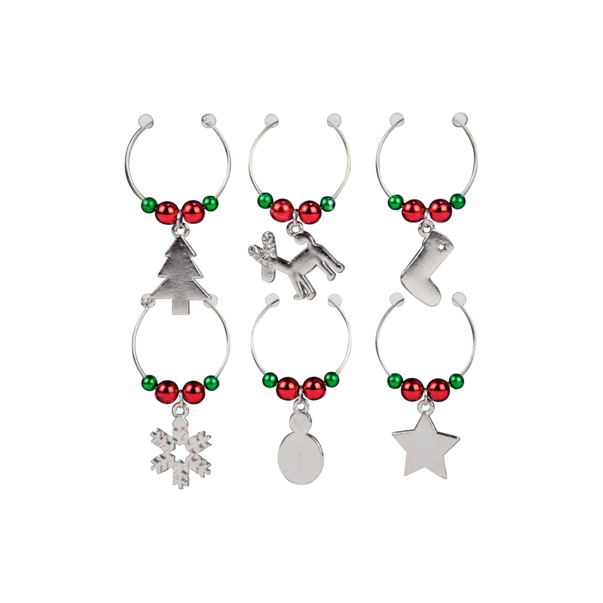 Ensemble de 6 marques-verres Noël - Ko&Co