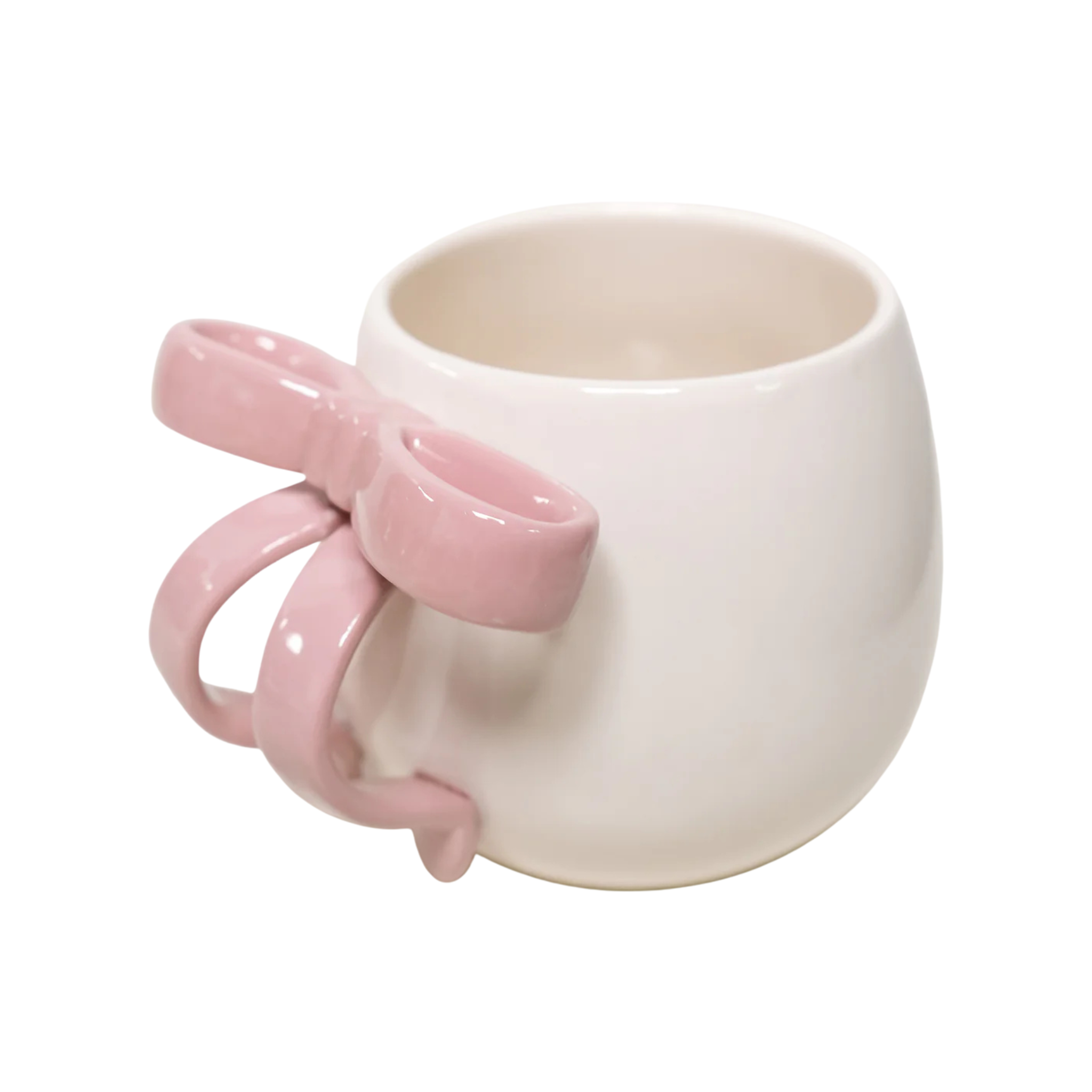 Tasse en céramique avec boucle rose 400 ml - Ko&Co