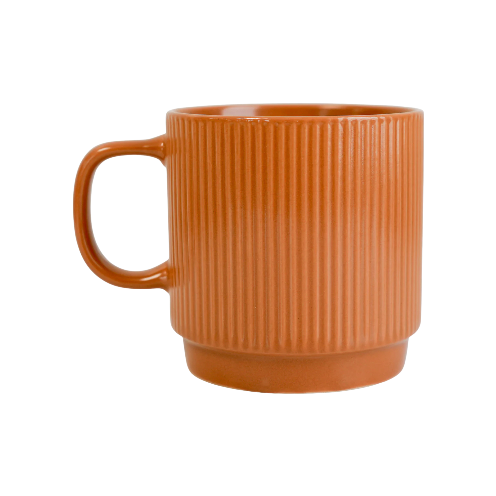 Tasse striée empilable rouille 400 ml - Ko&Co